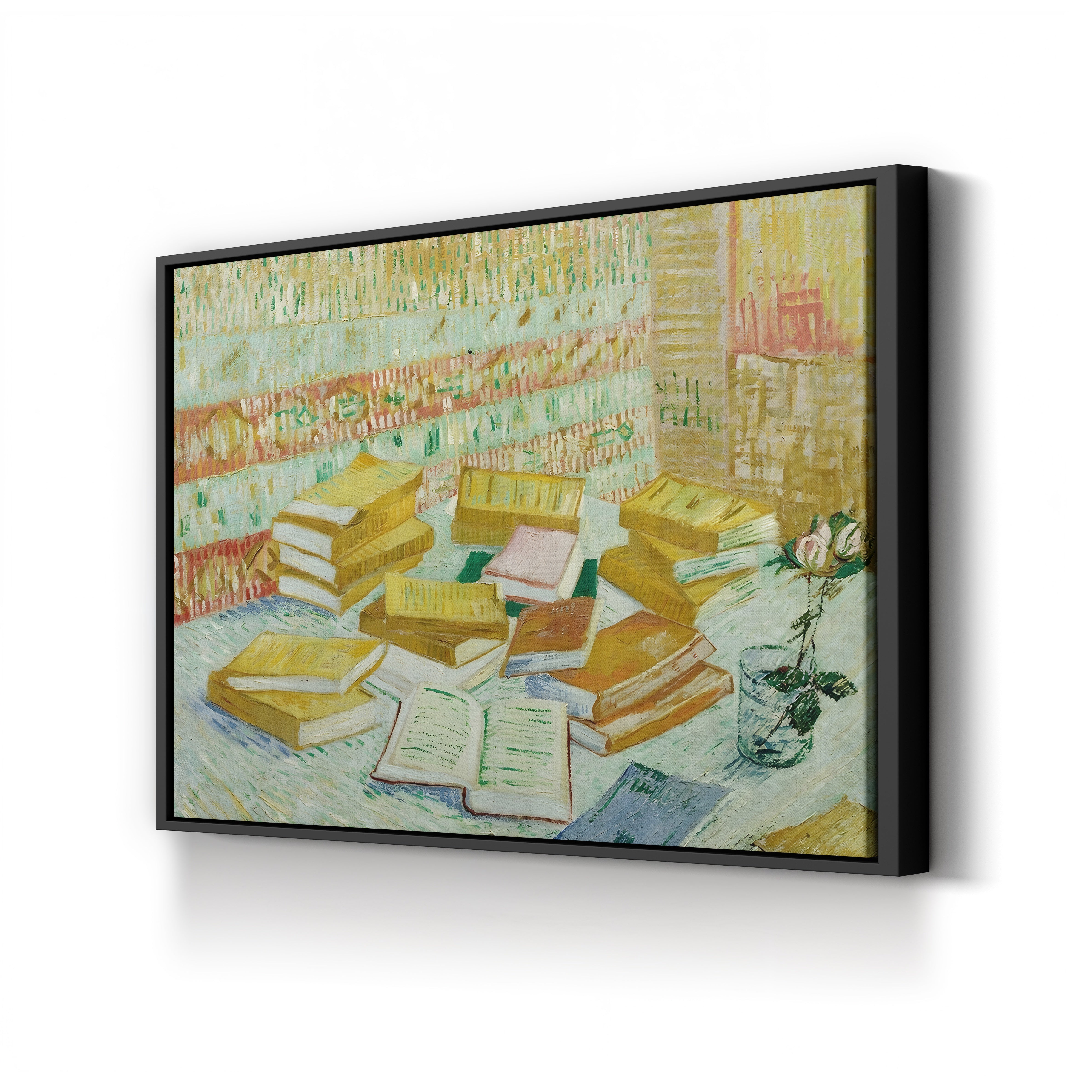 The Parisian Novels (The Yellow Books), 1887 – Vincent van Gogh Wall Art | Post-Impressionist Still Life Canvas Print