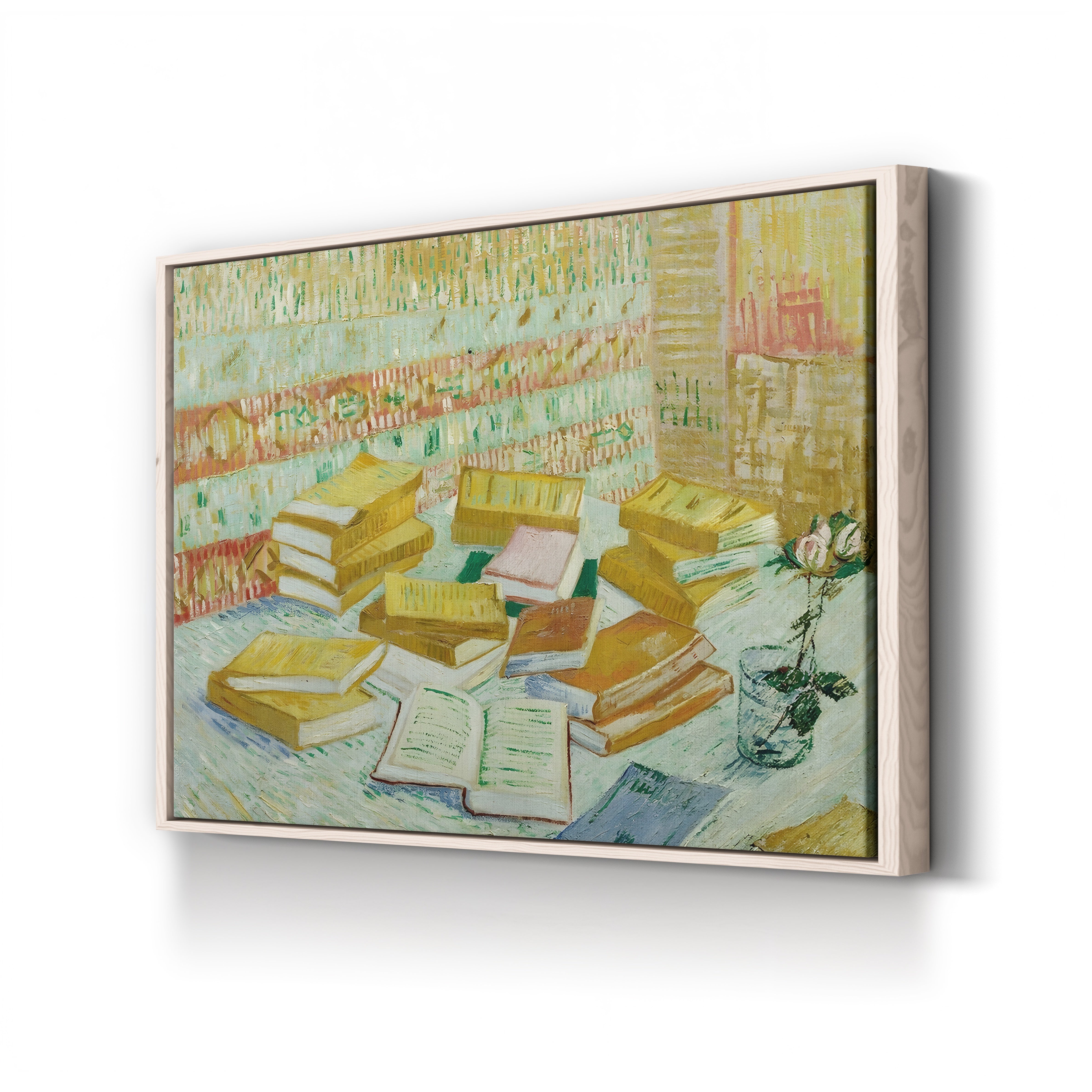 The Parisian Novels (The Yellow Books), 1887 – Vincent van Gogh Wall Art | Post-Impressionist Still Life Canvas Print