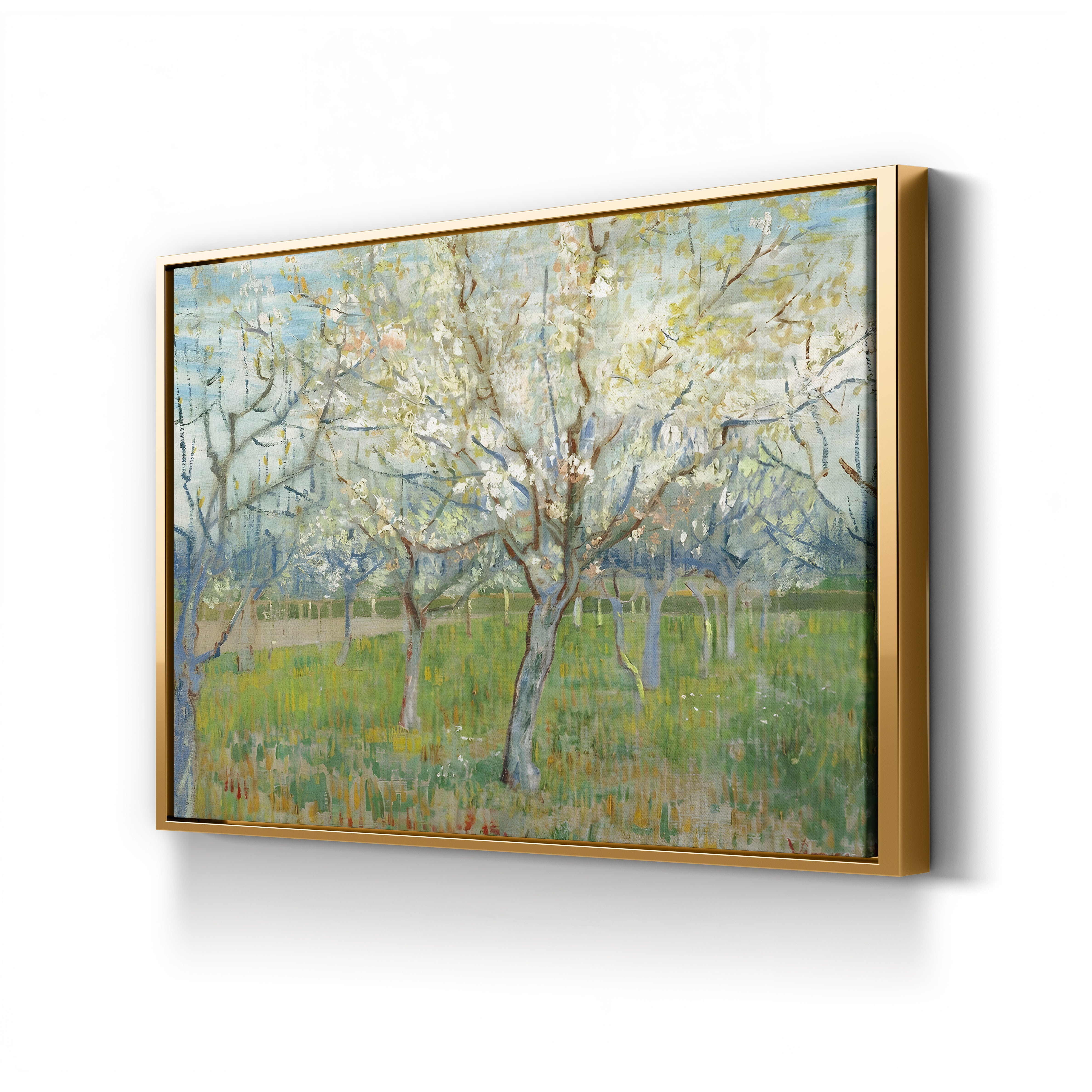The Pink Orchard – Vincent van Gogh Wall Art | Post-Impressionist Spring Blossom Canvas Print