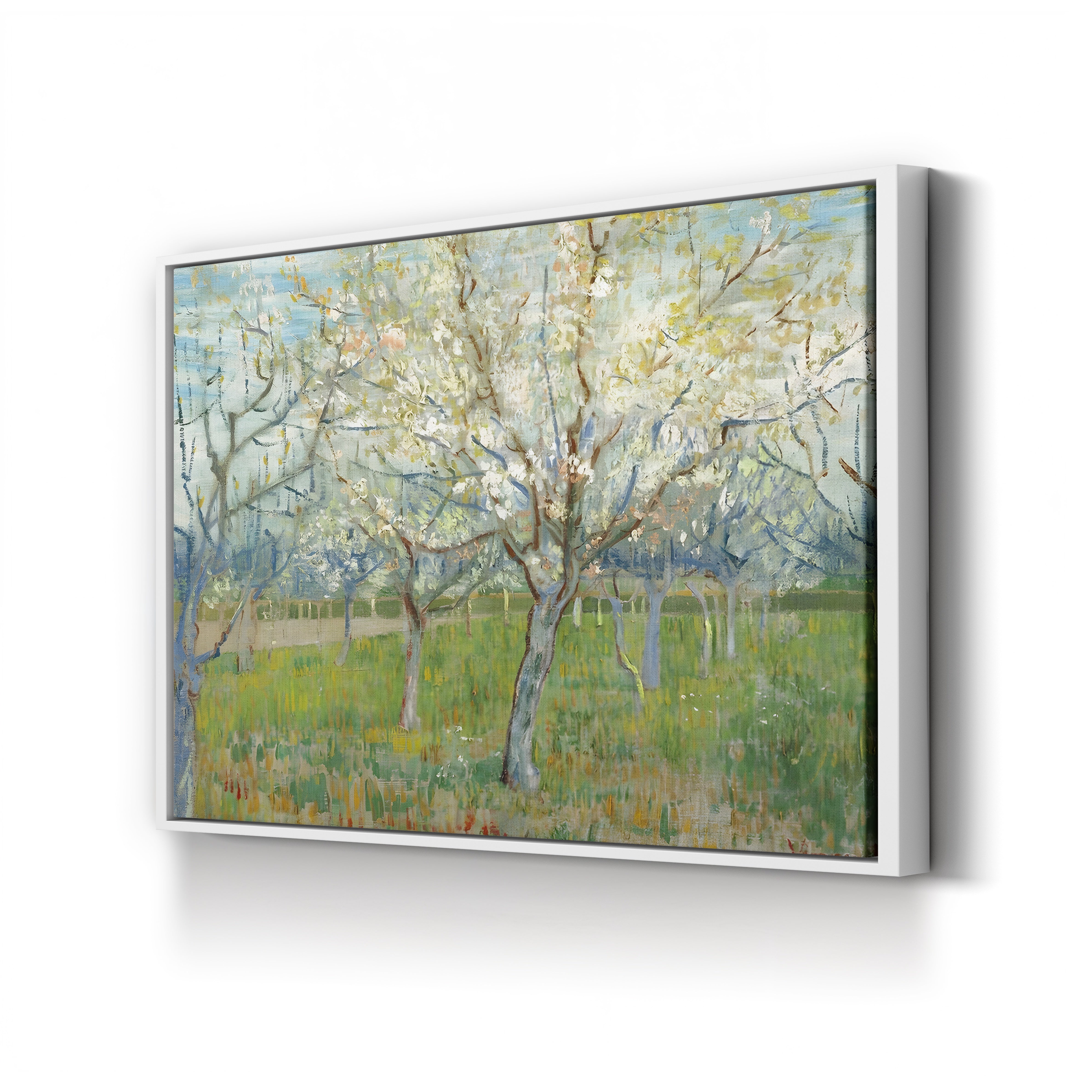 The Pink Orchard – Vincent van Gogh Wall Art | Post-Impressionist Spring Blossom Canvas Print