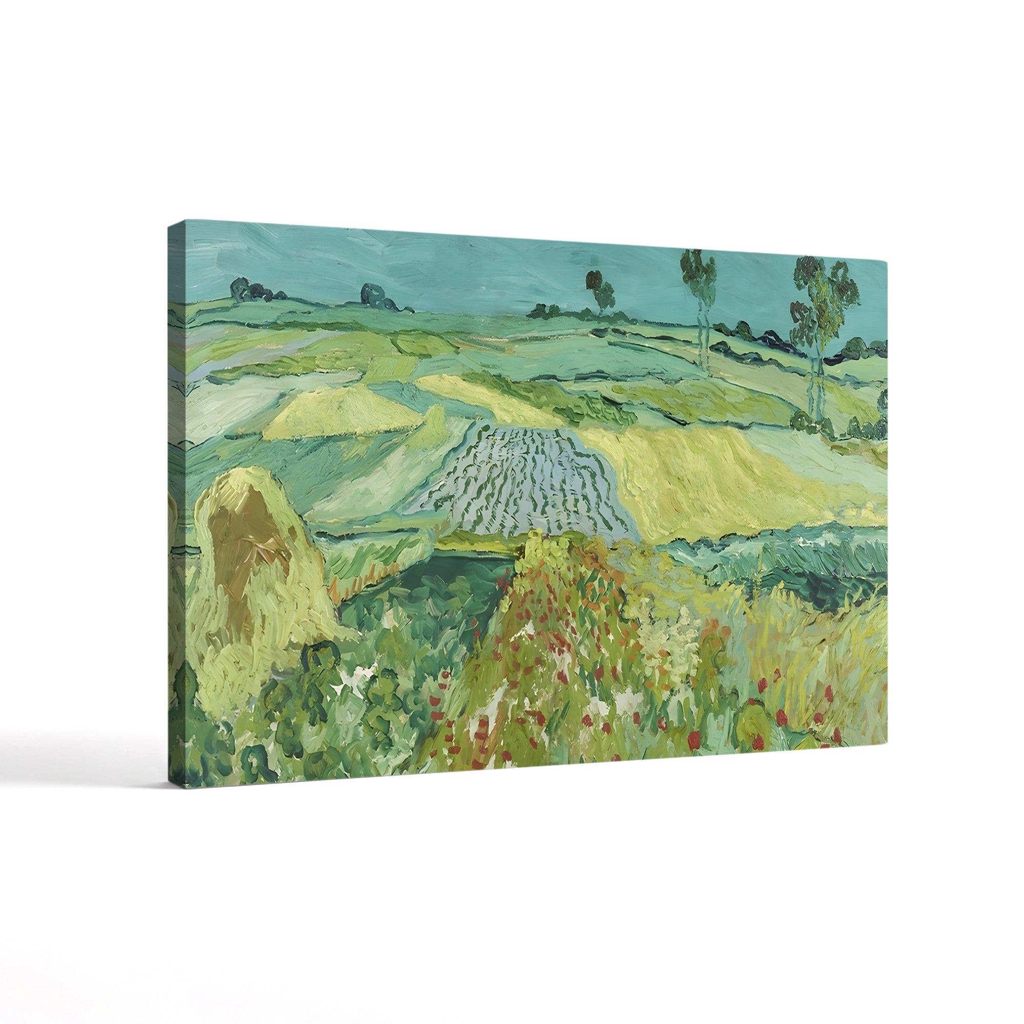 The Plain near Auvers, 1890 – Vincent van Gogh Wall Art | Post-Impressionist Landscape Canvas Print