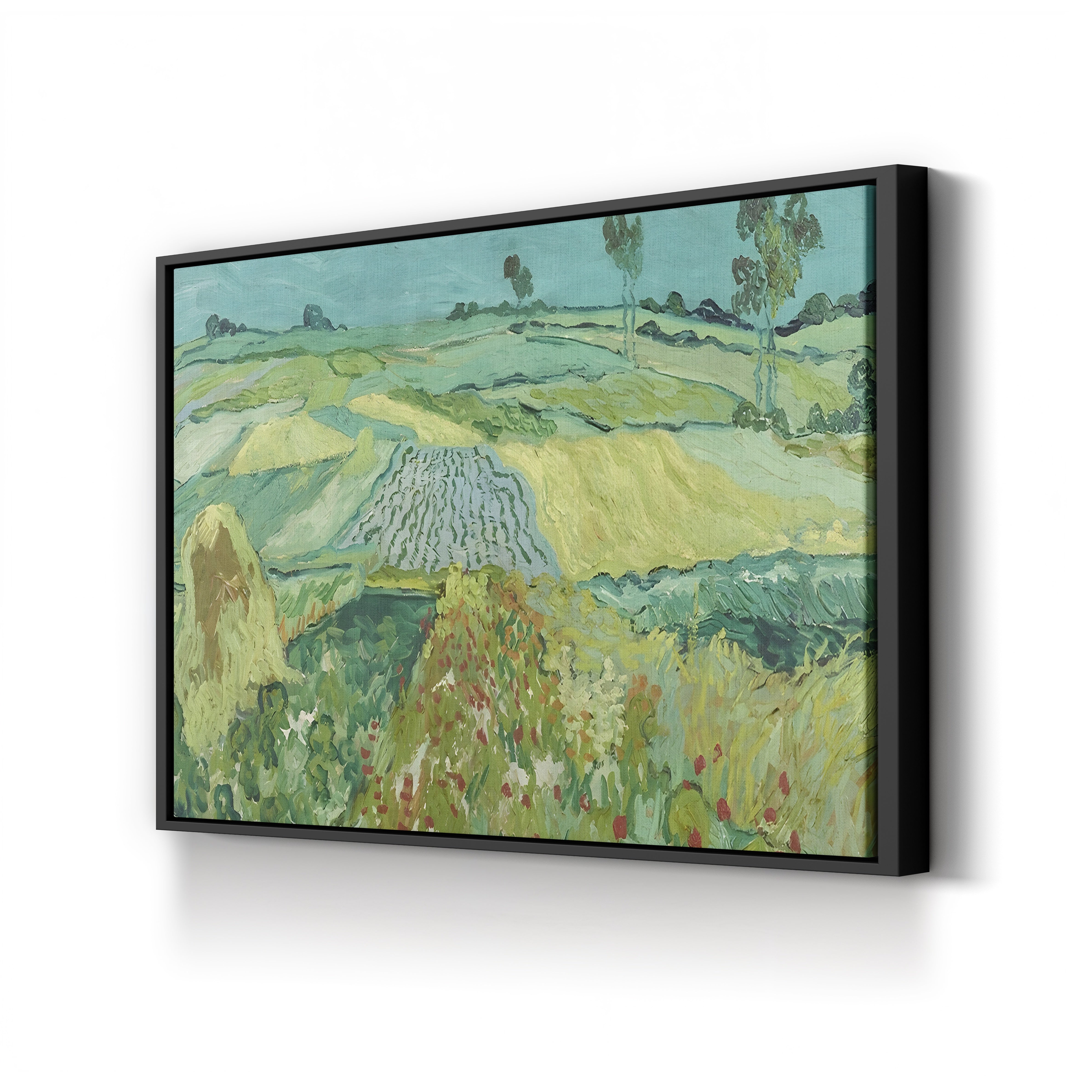 The Plain near Auvers, 1890 – Vincent van Gogh Wall Art | Post-Impressionist Landscape Canvas Print