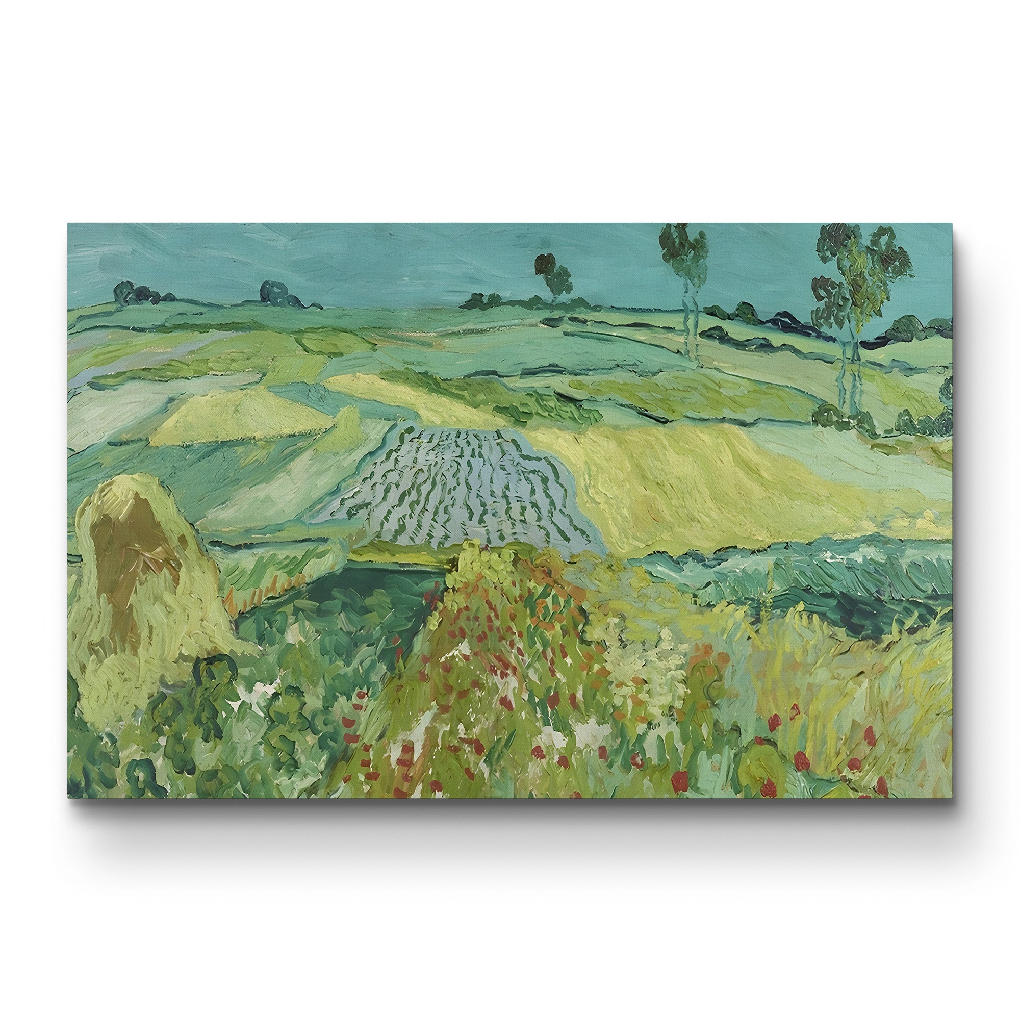 The Plain near Auvers, 1890 – Vincent van Gogh Wall Art | Post-Impressionist Landscape Canvas Print