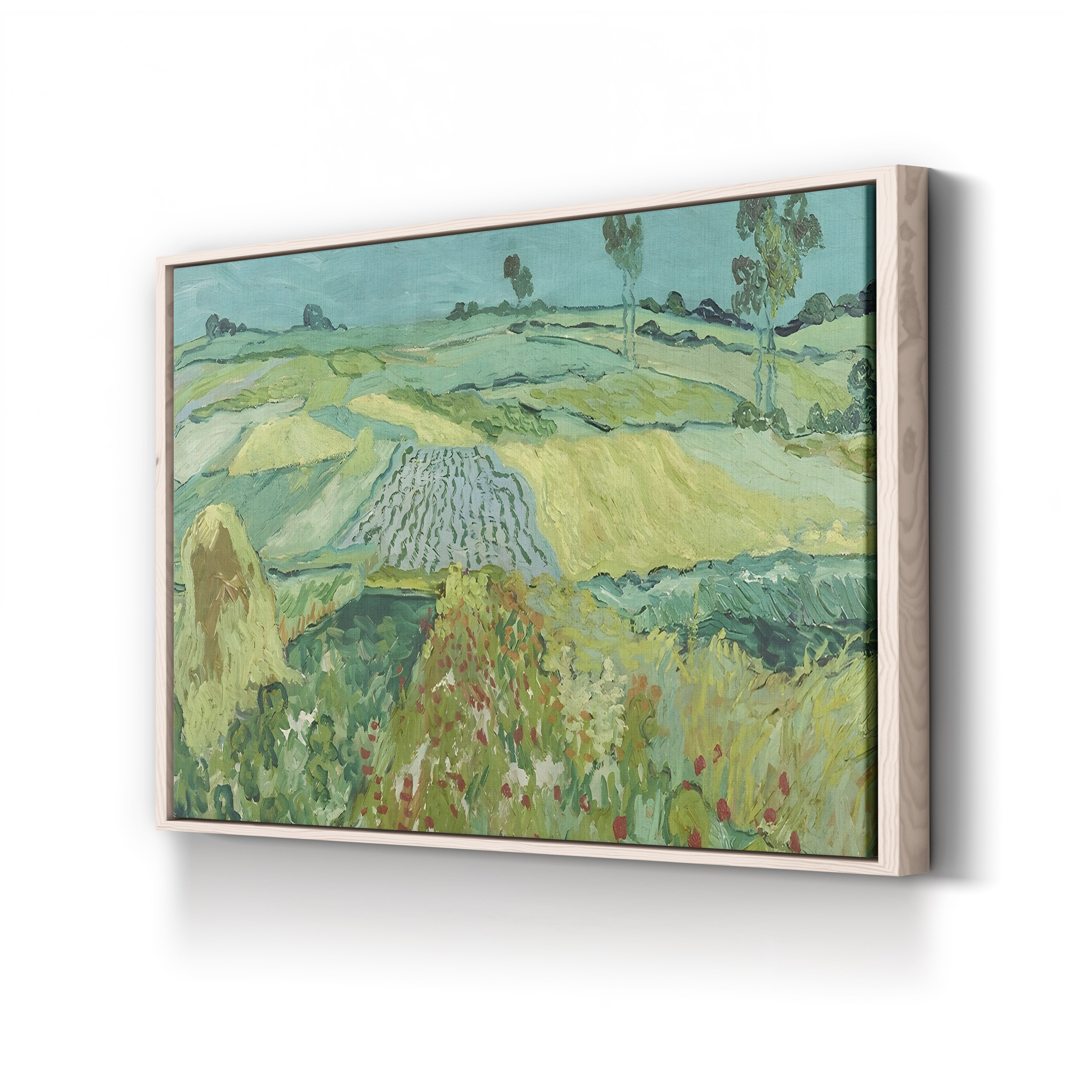 The Plain near Auvers, 1890 – Vincent van Gogh Wall Art | Post-Impressionist Landscape Canvas Print