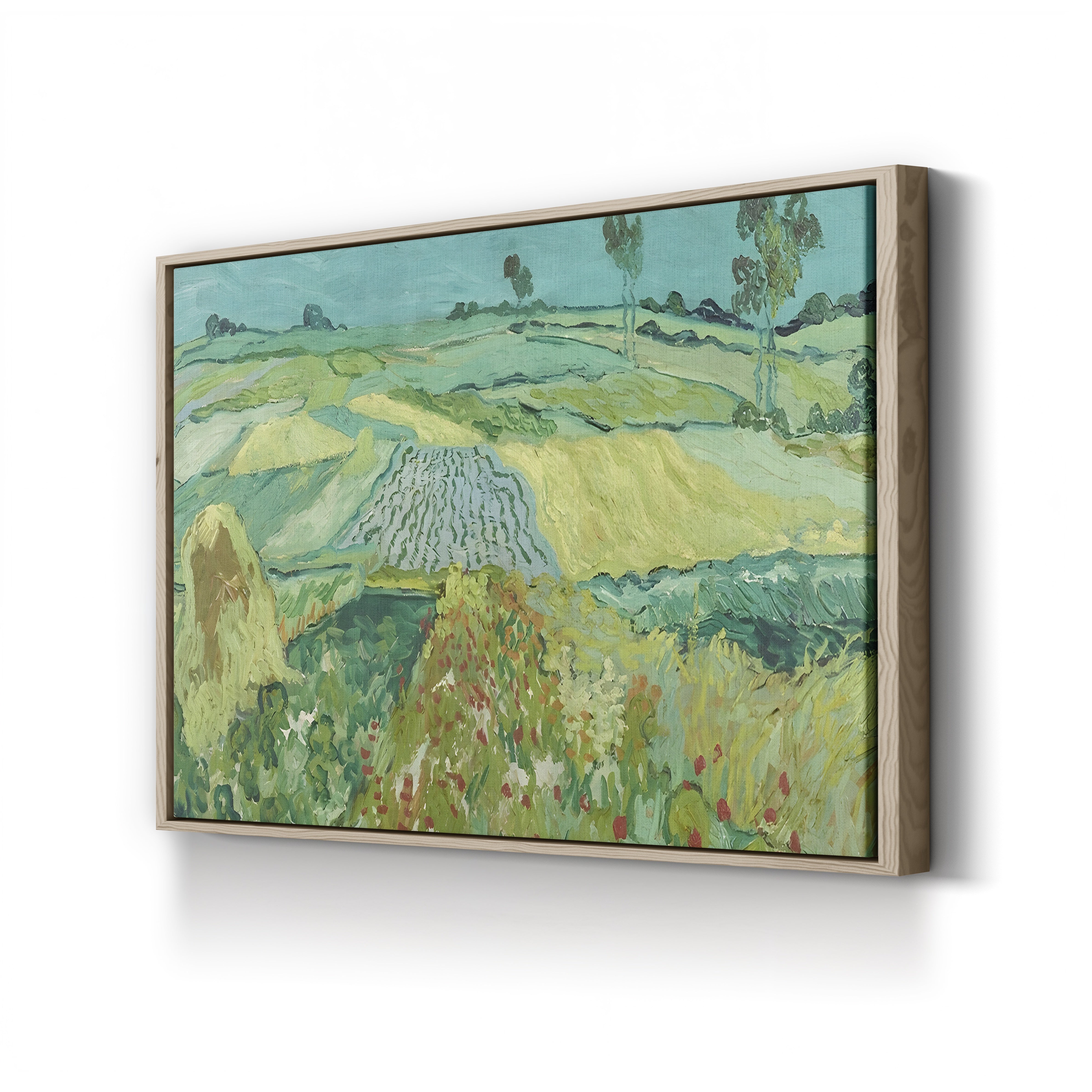 The Plain near Auvers, 1890 – Vincent van Gogh Wall Art | Post-Impressionist Landscape Canvas Print