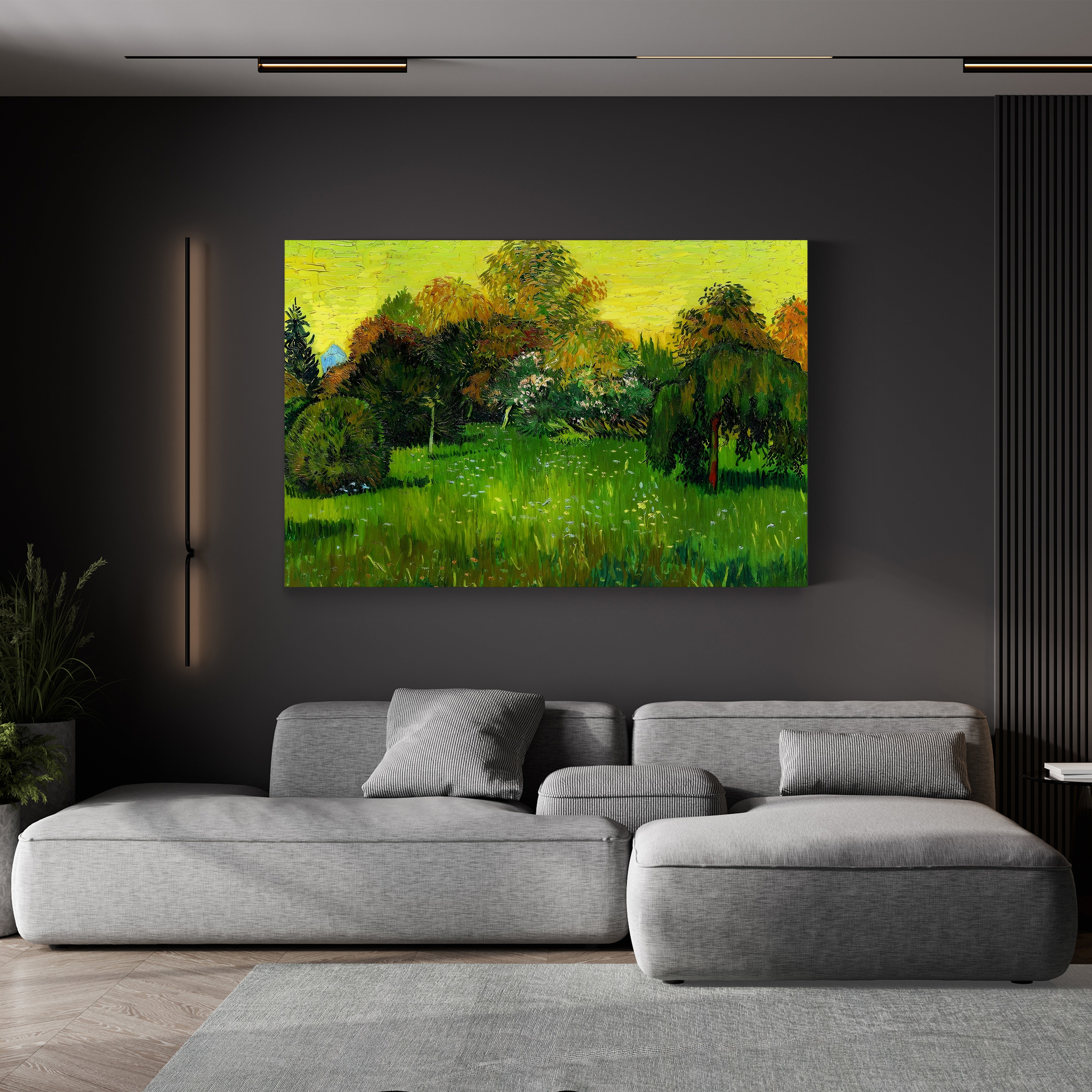 The Poet's Garden, 1888 – Vincent van Gogh Wall Art | Post-Impressionist Garden Canvas Print