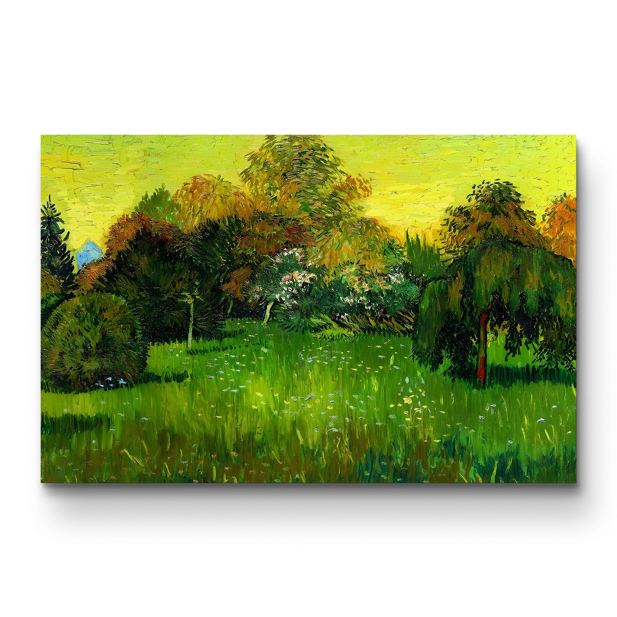 The Poet's Garden, 1888 – Vincent van Gogh Wall Art | Post-Impressionist Garden Canvas Print
