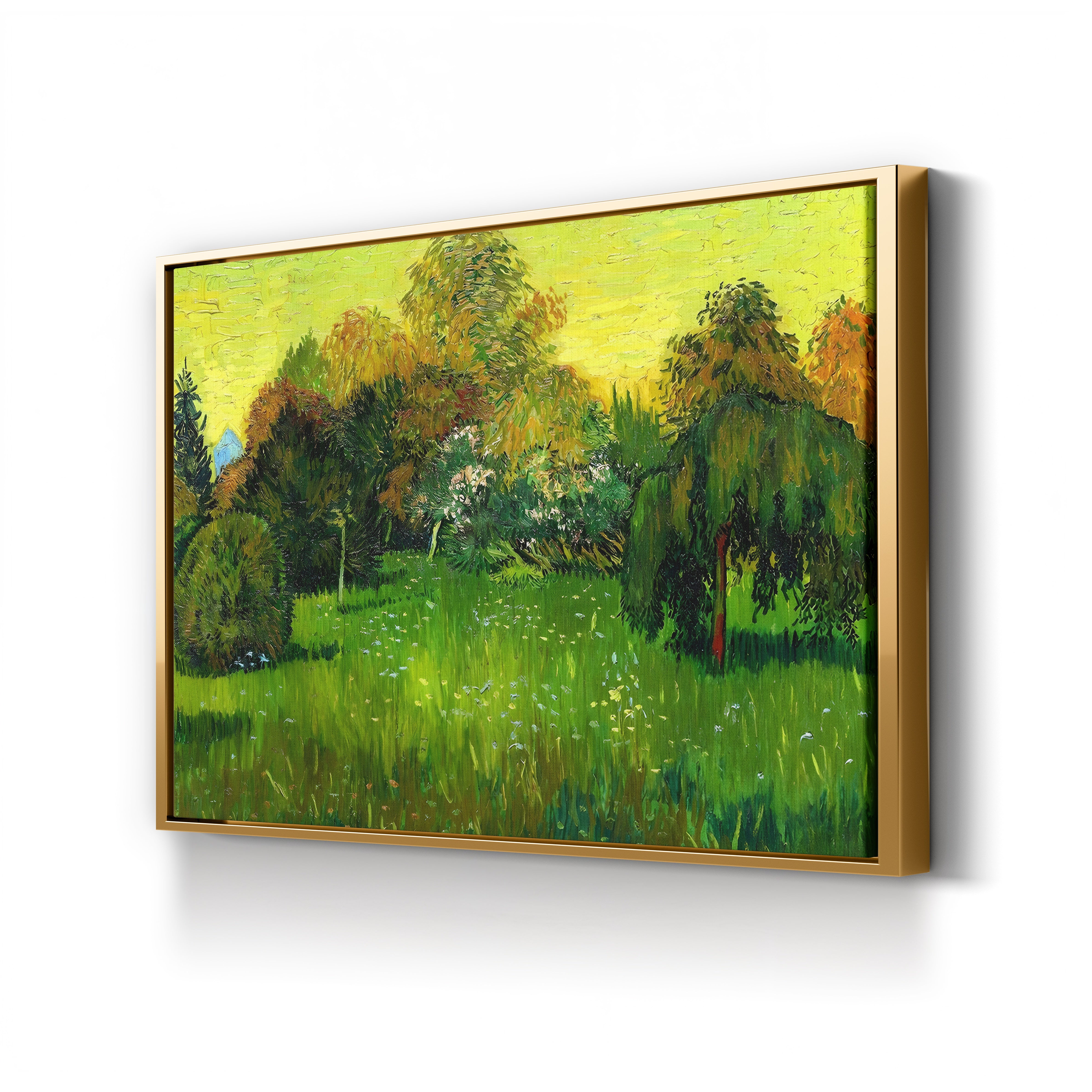 The Poet's Garden, 1888 – Vincent van Gogh Wall Art | Post-Impressionist Garden Canvas Print