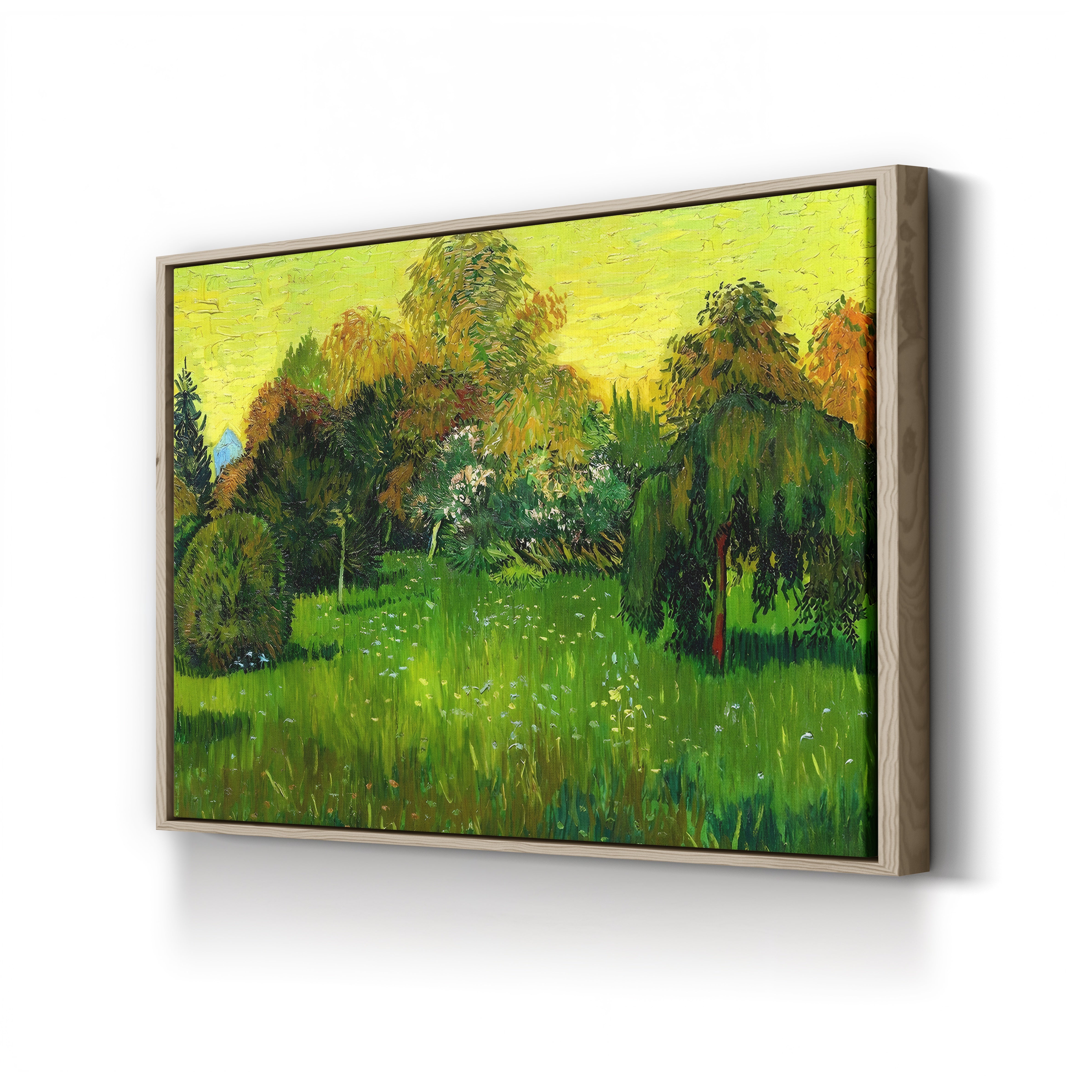 The Poet's Garden, 1888 – Vincent van Gogh Wall Art | Post-Impressionist Garden Canvas Print
