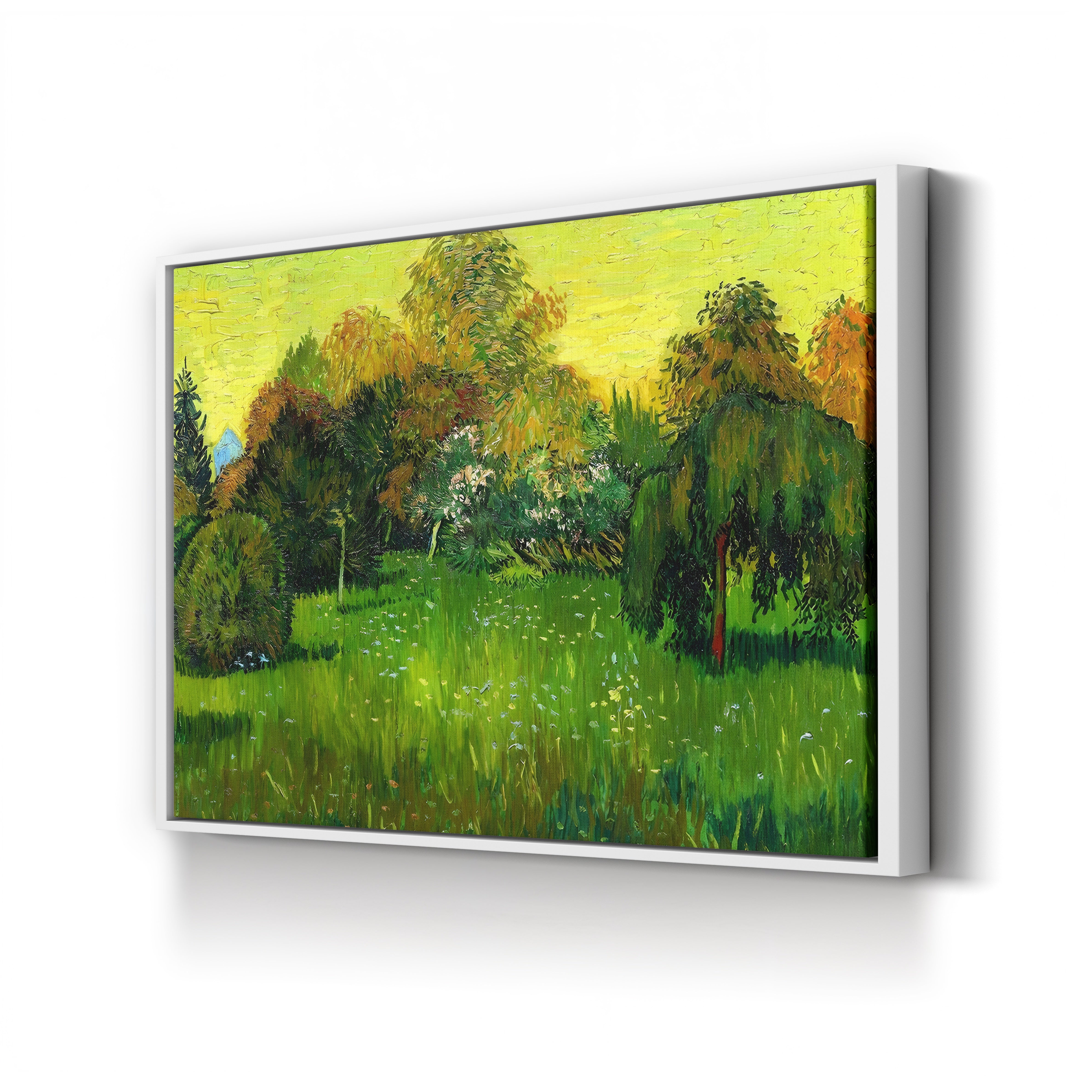 The Poet's Garden, 1888 – Vincent van Gogh Wall Art | Post-Impressionist Garden Canvas Print