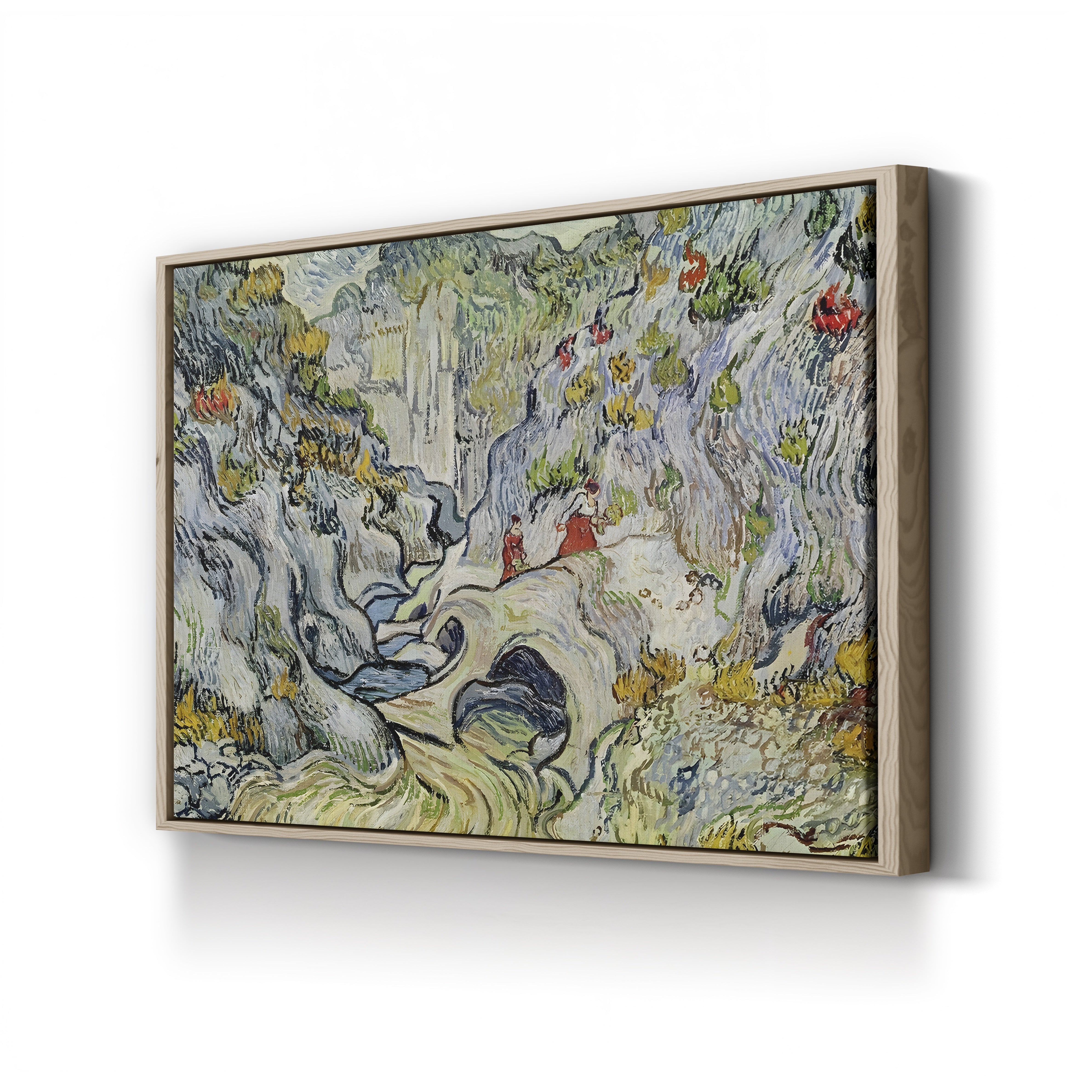 The Ravine of the Peyroulets, 1889 – Vincent van Gogh Wall Art | Post-Impressionist Landscape Canvas Print