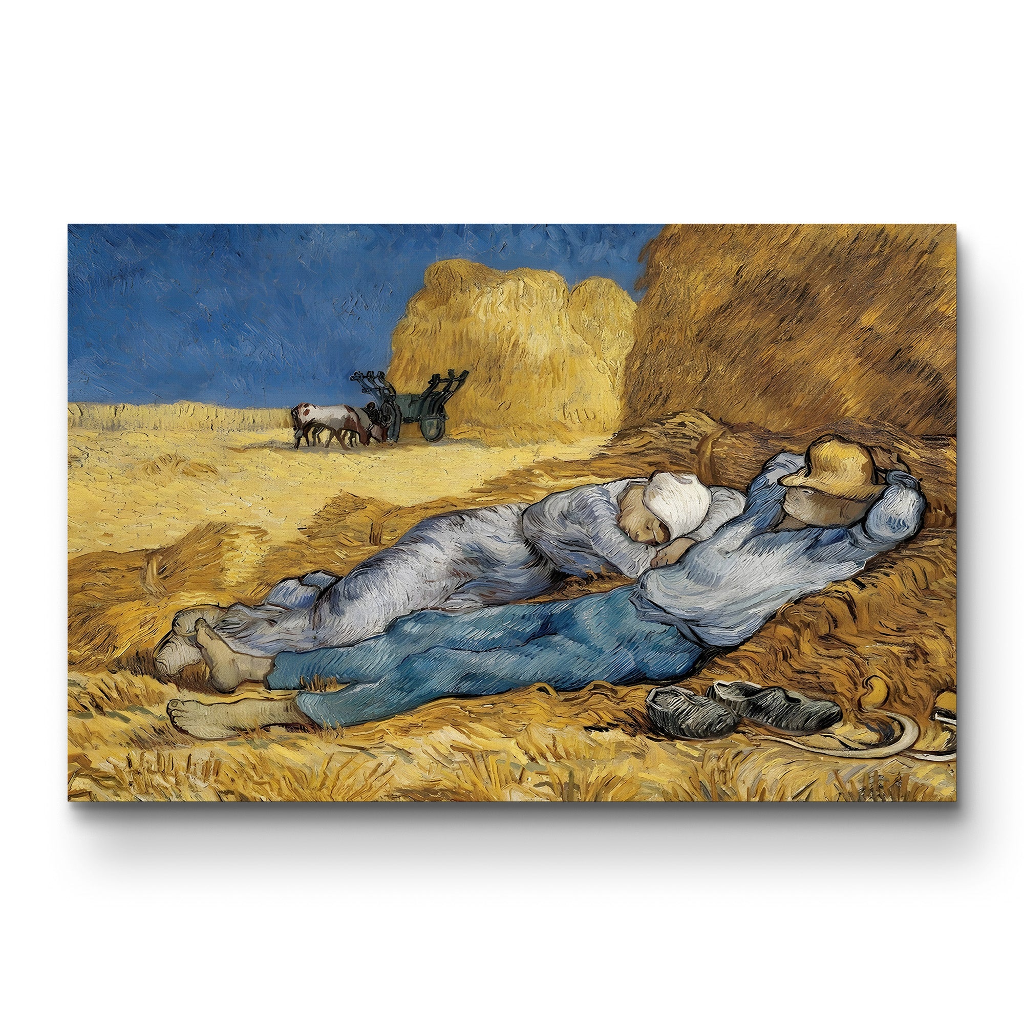 The Siesta (After Millet), 1890 – Vincent van Gogh Wall Art | Post-Impressionist Figure Canvas Print