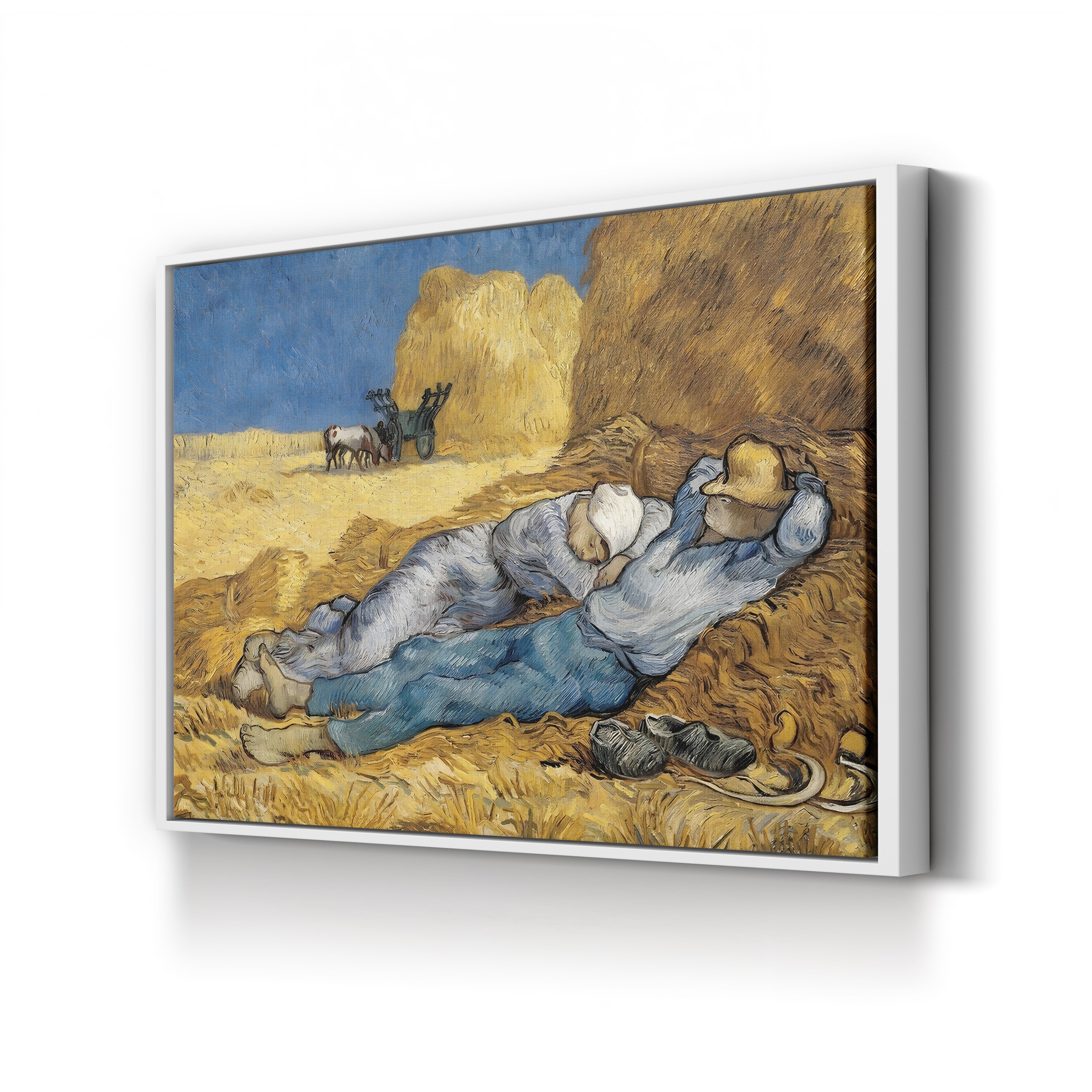 The Siesta (After Millet), 1890 – Vincent van Gogh Wall Art | Post-Impressionist Figure Canvas Print