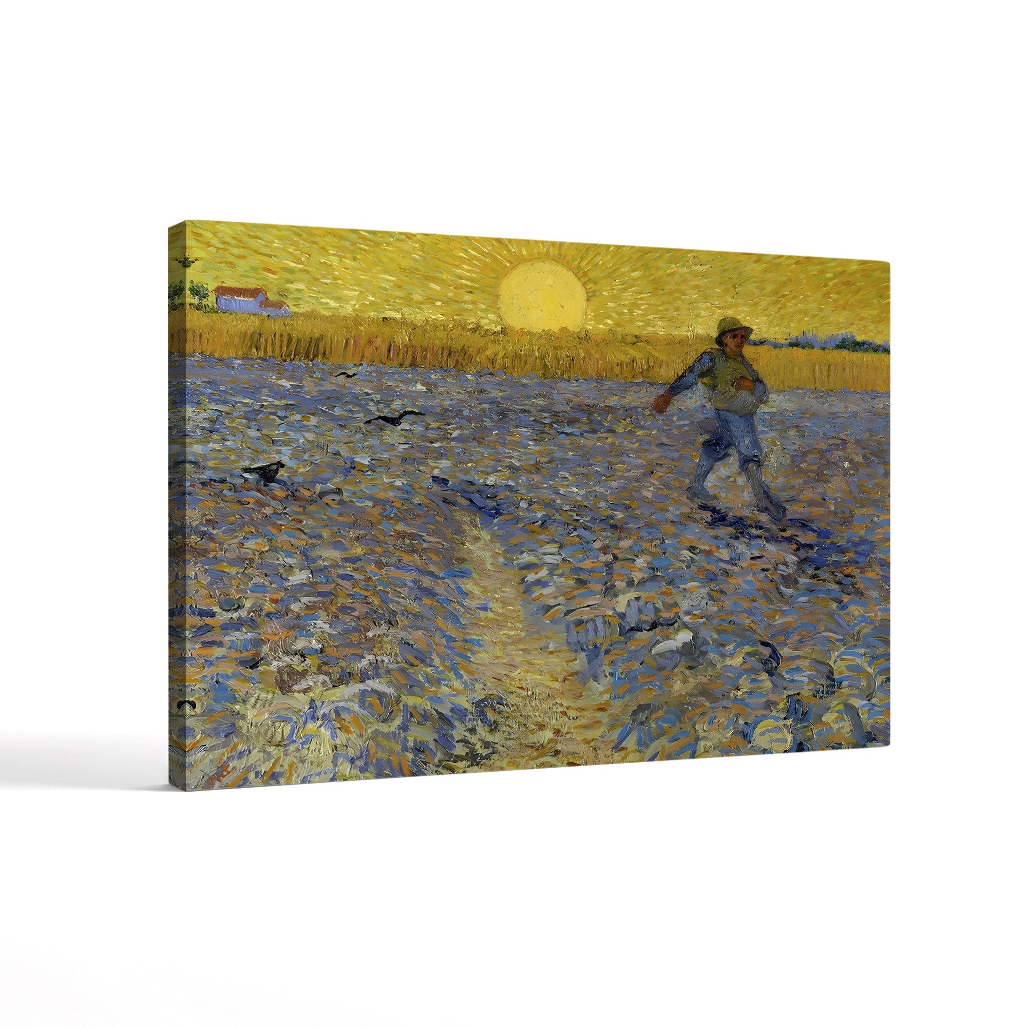 The Sower, 1888 – Vincent van Gogh Wall Art | Post-Impressionist Farm Scene Canvas Print