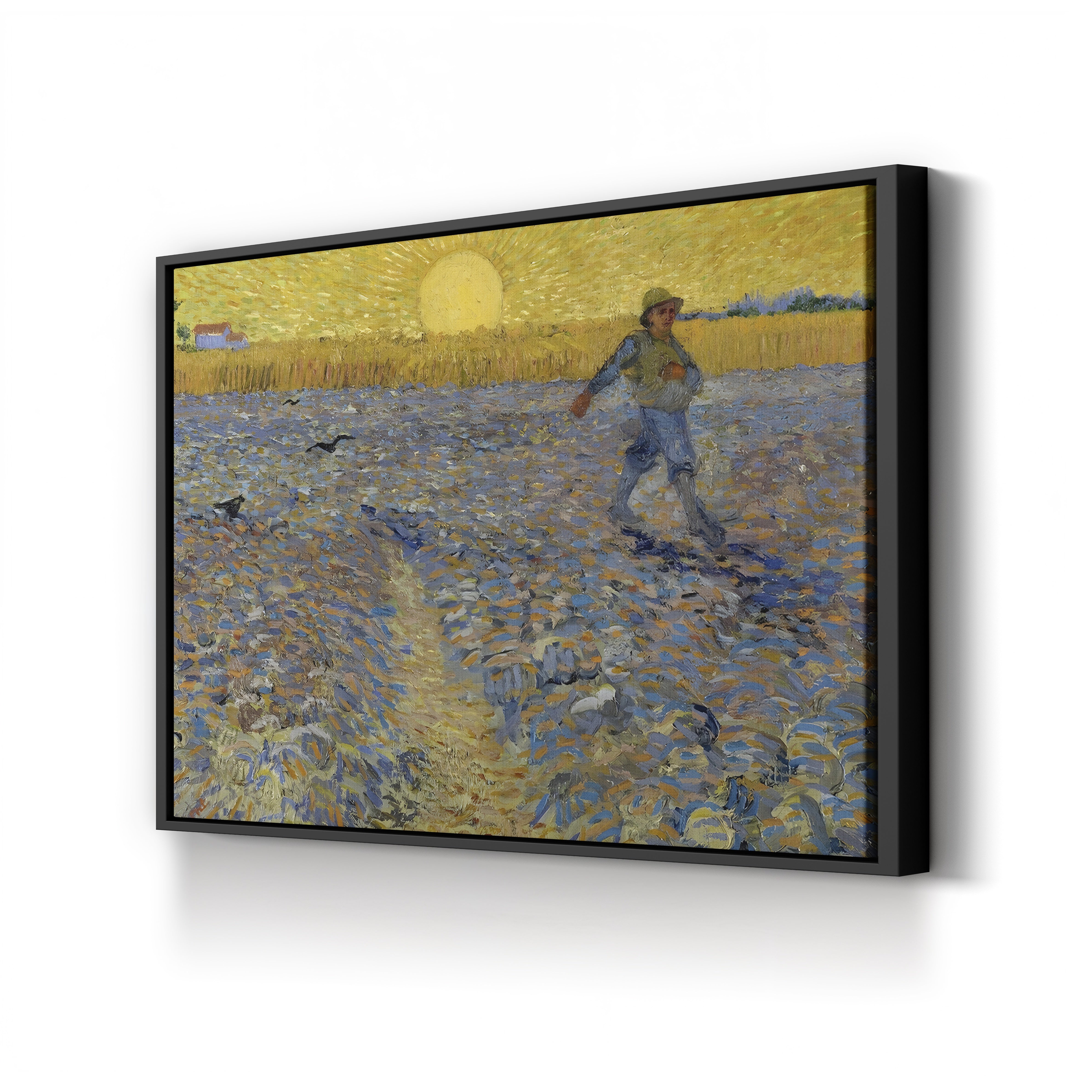The Sower, 1888 – Vincent van Gogh Wall Art | Post-Impressionist Farm Scene Canvas Print