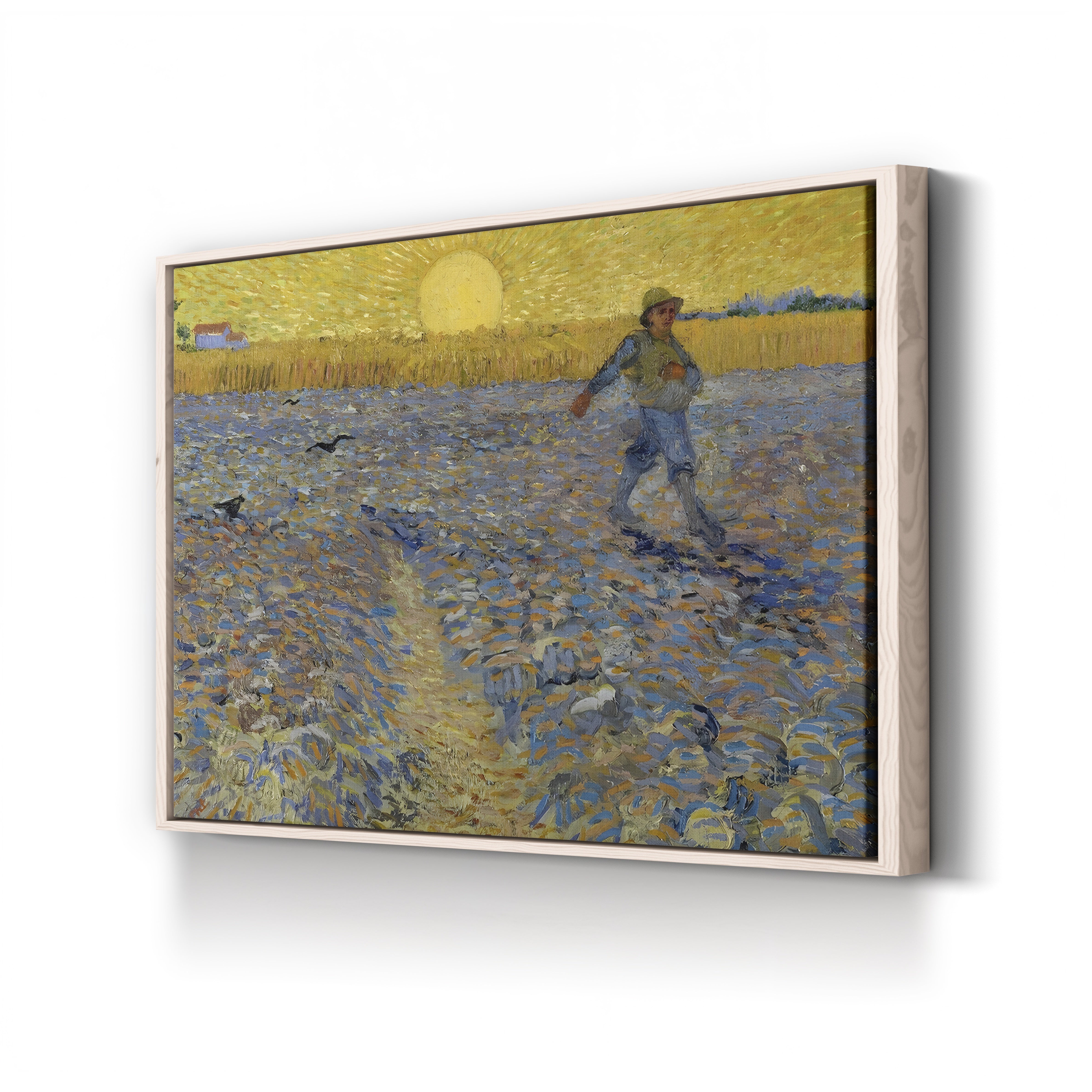 The Sower, 1888 – Vincent van Gogh Wall Art | Post-Impressionist Farm Scene Canvas Print