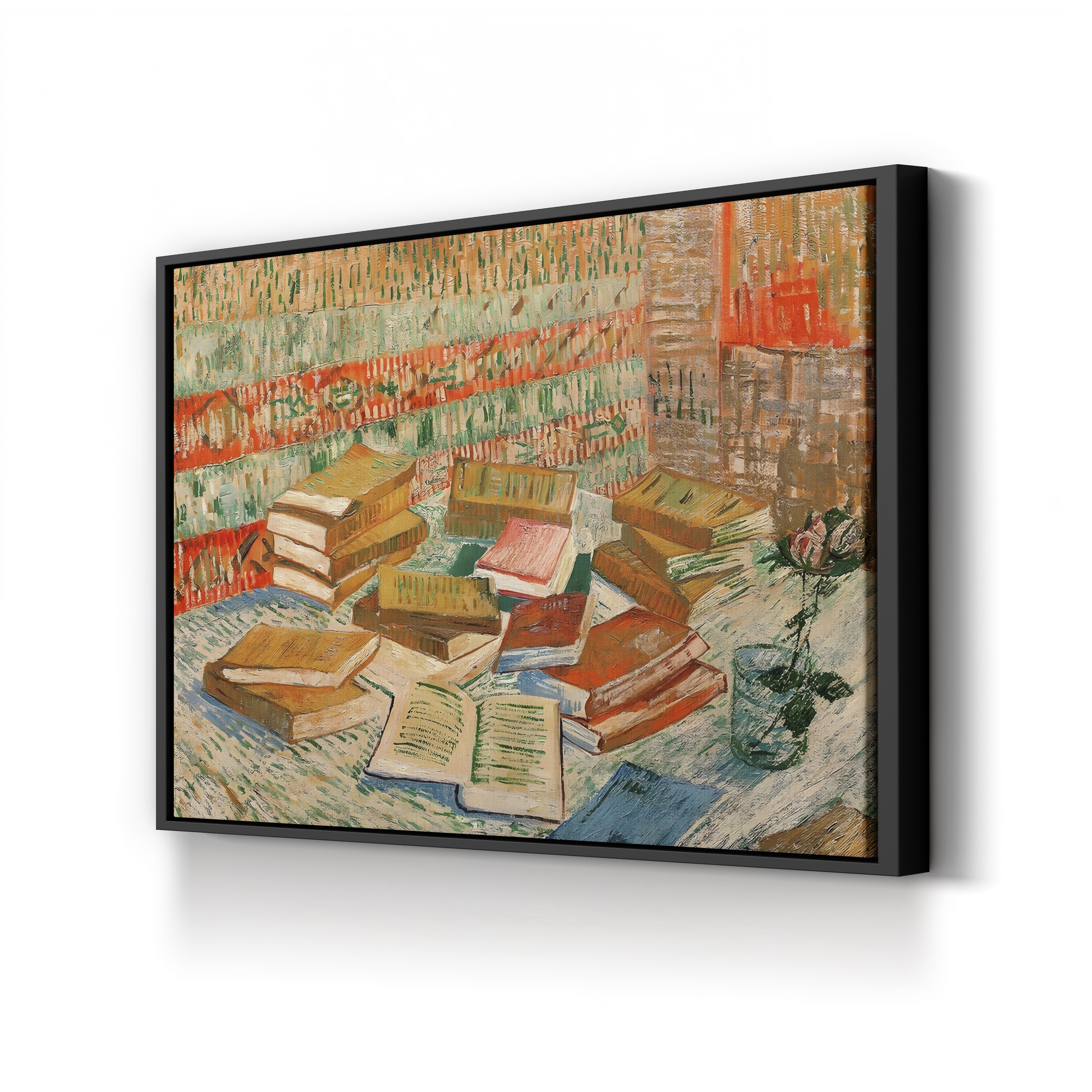 The Yellow Books (Parisian Novels), 1887 – Vincent van Gogh Wall Art | Post-Impressionist Still Life Canvas Print