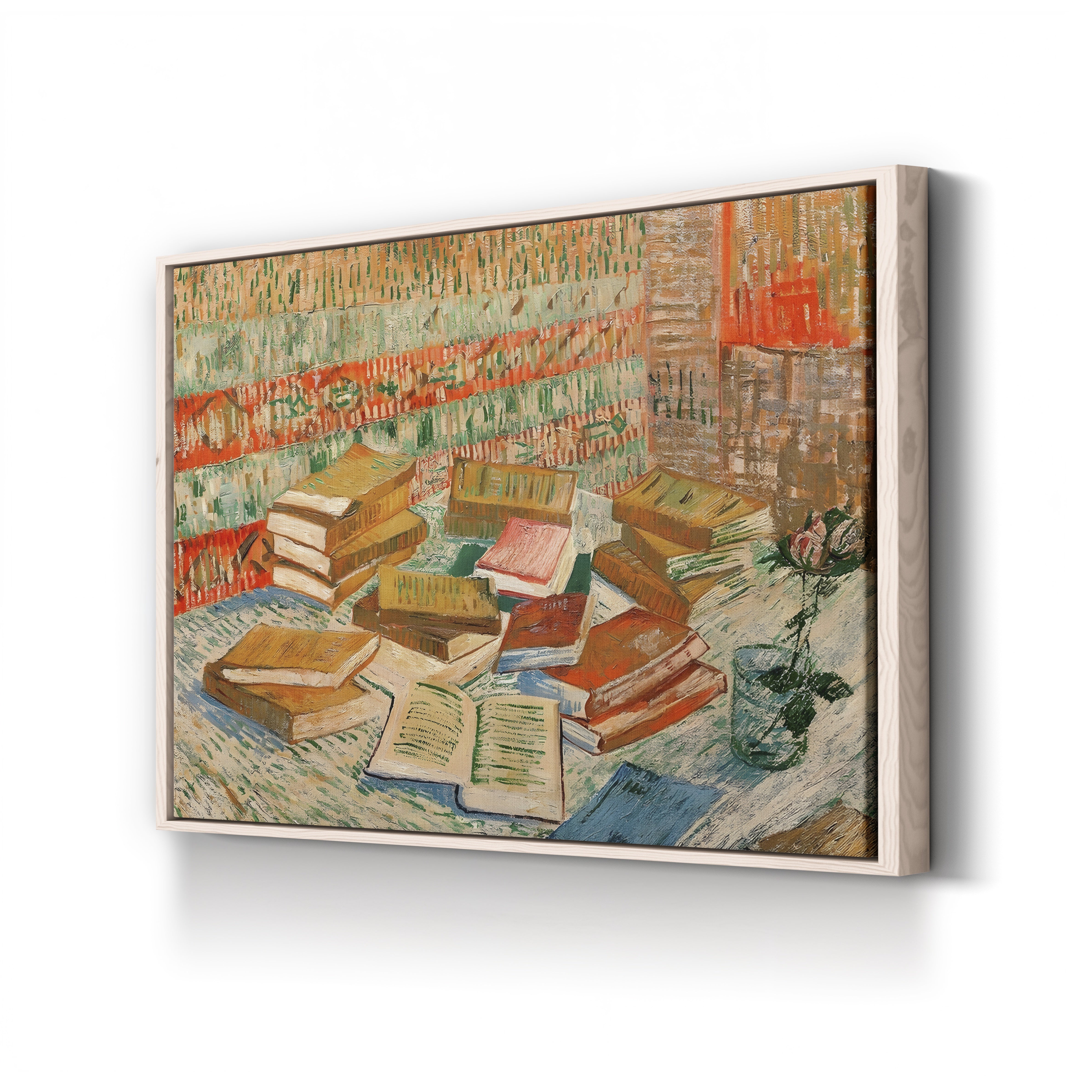 The Yellow Books (Parisian Novels), 1887 – Vincent van Gogh Wall Art | Post-Impressionist Still Life Canvas Print