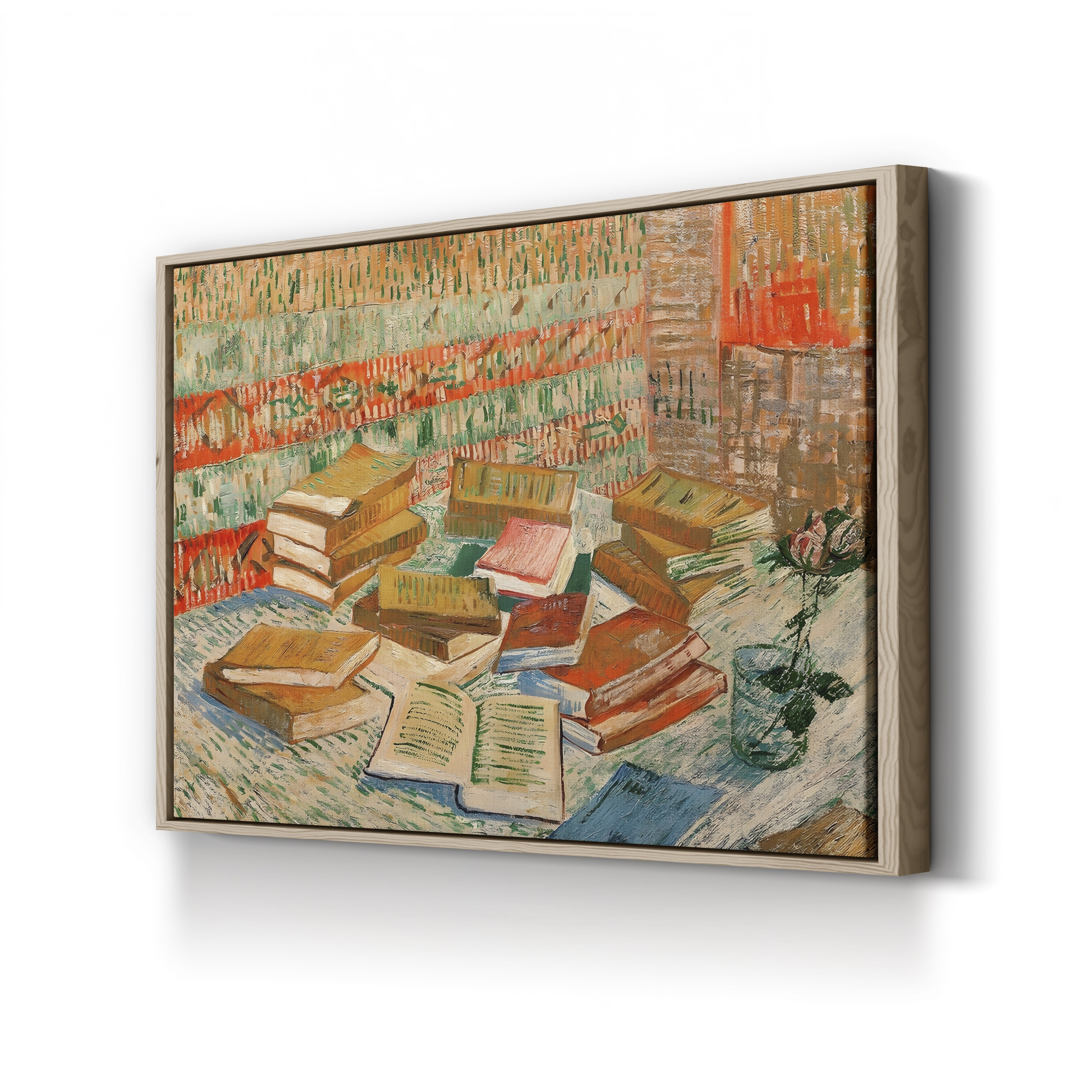 The Yellow Books (Parisian Novels), 1887 – Vincent van Gogh Wall Art | Post-Impressionist Still Life Canvas Print