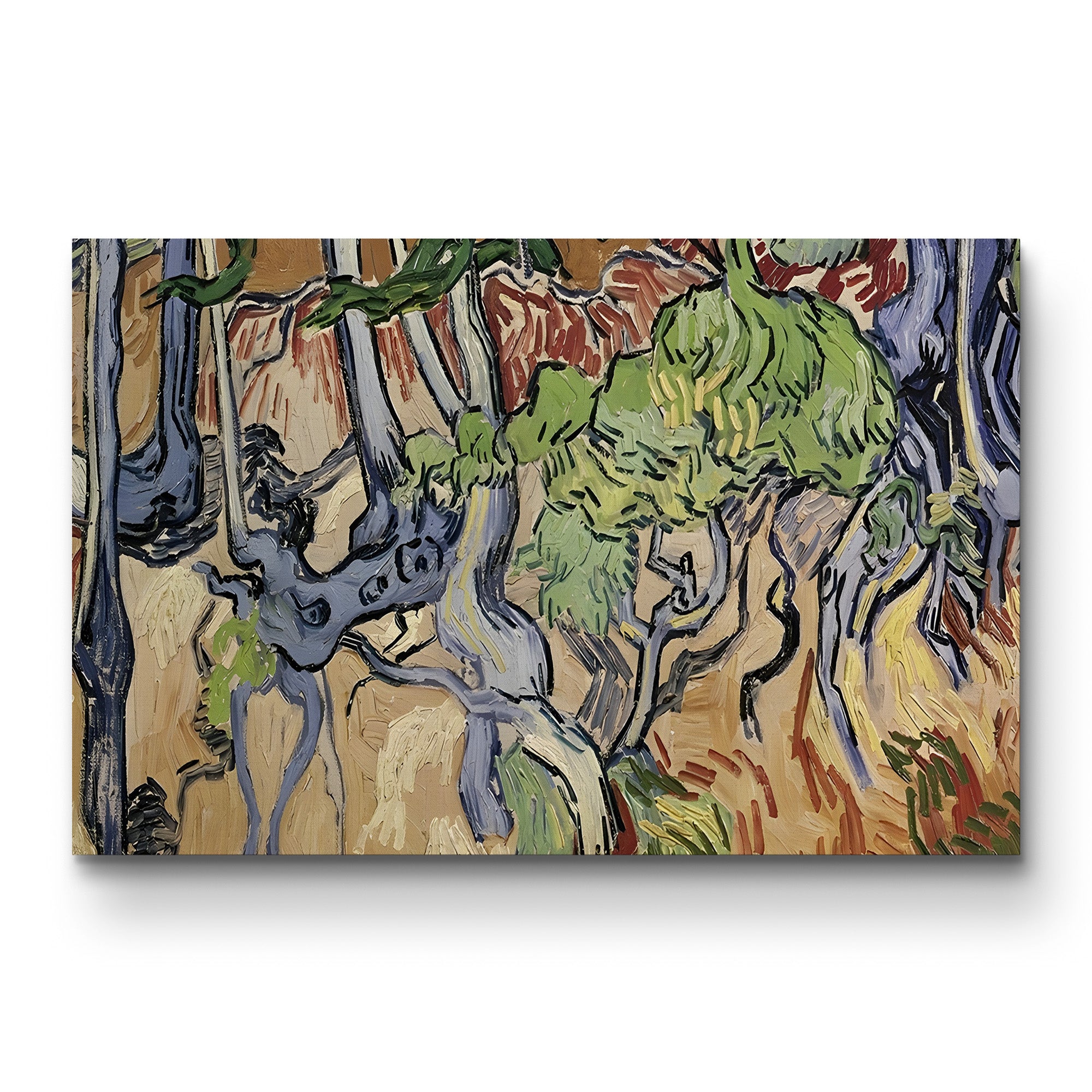 Tree Roots by Vincent van Gogh gallery-wrapped canvas print, front-facing view