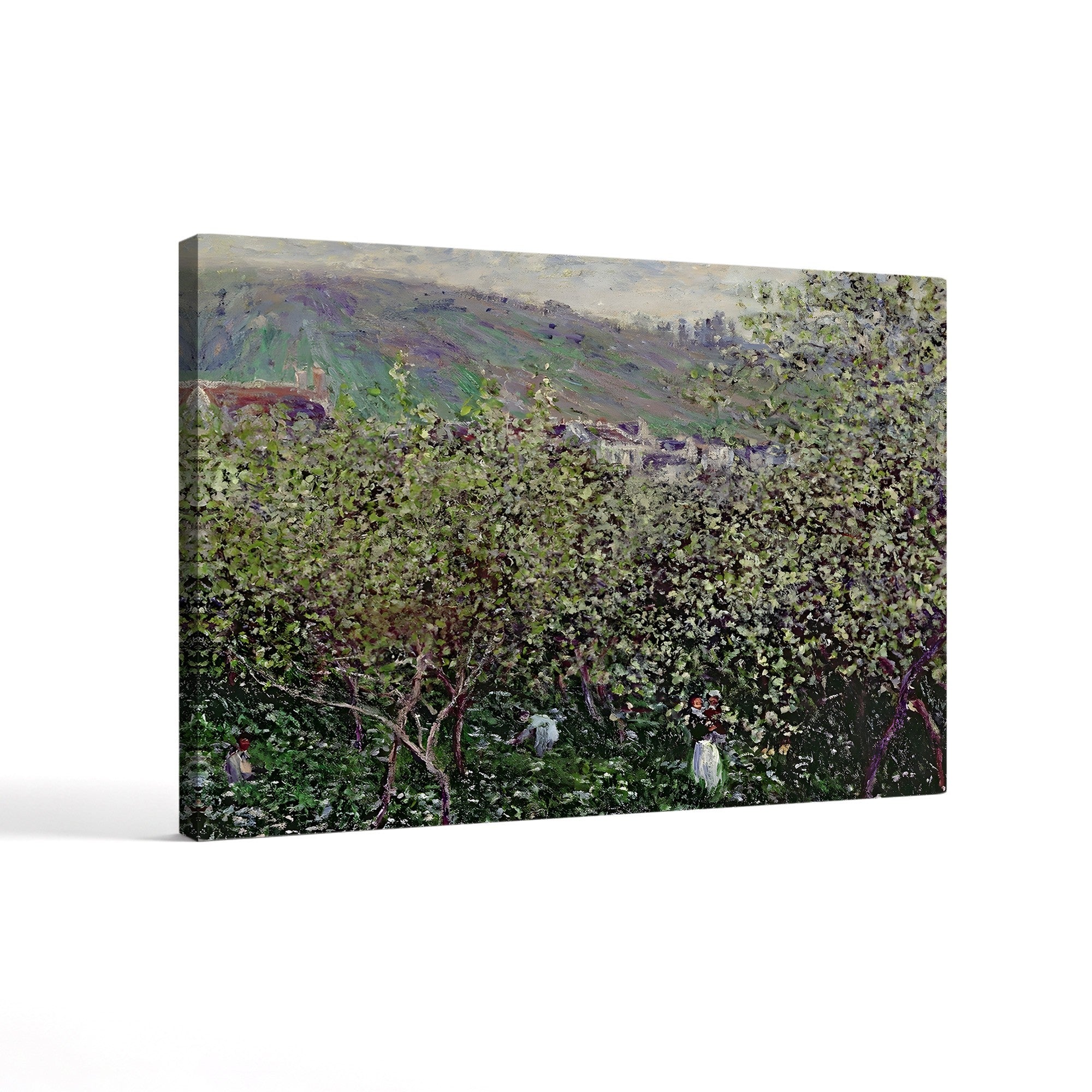 Fruit Pickers, 1879 – Claude Monet Wall Art | Impressionist Figurative Landscape Canvas Print