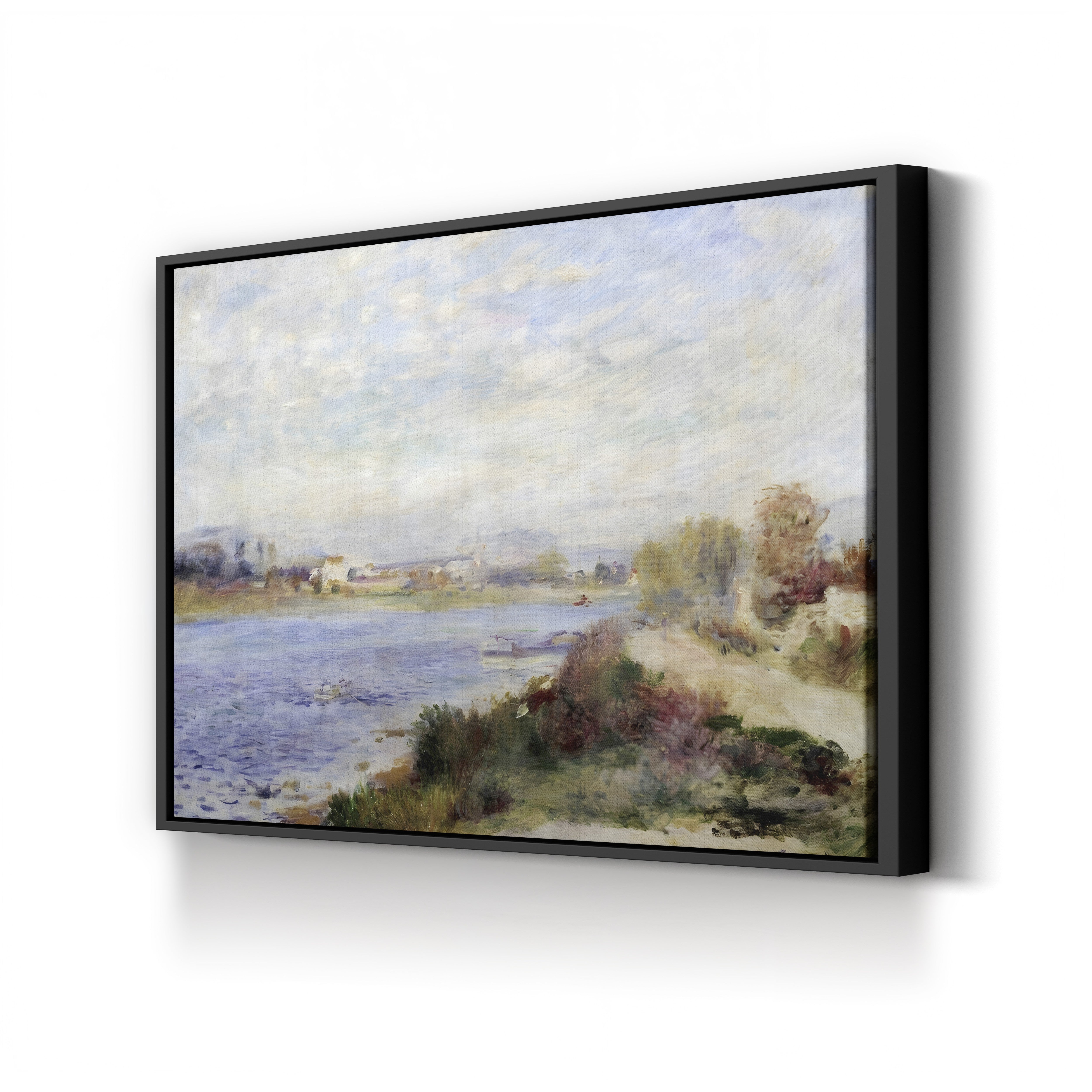 The Seine in Argenteuil, 1873 – Pierre-Auguste Renoir Wall Art | Impressionist River Canvas Print