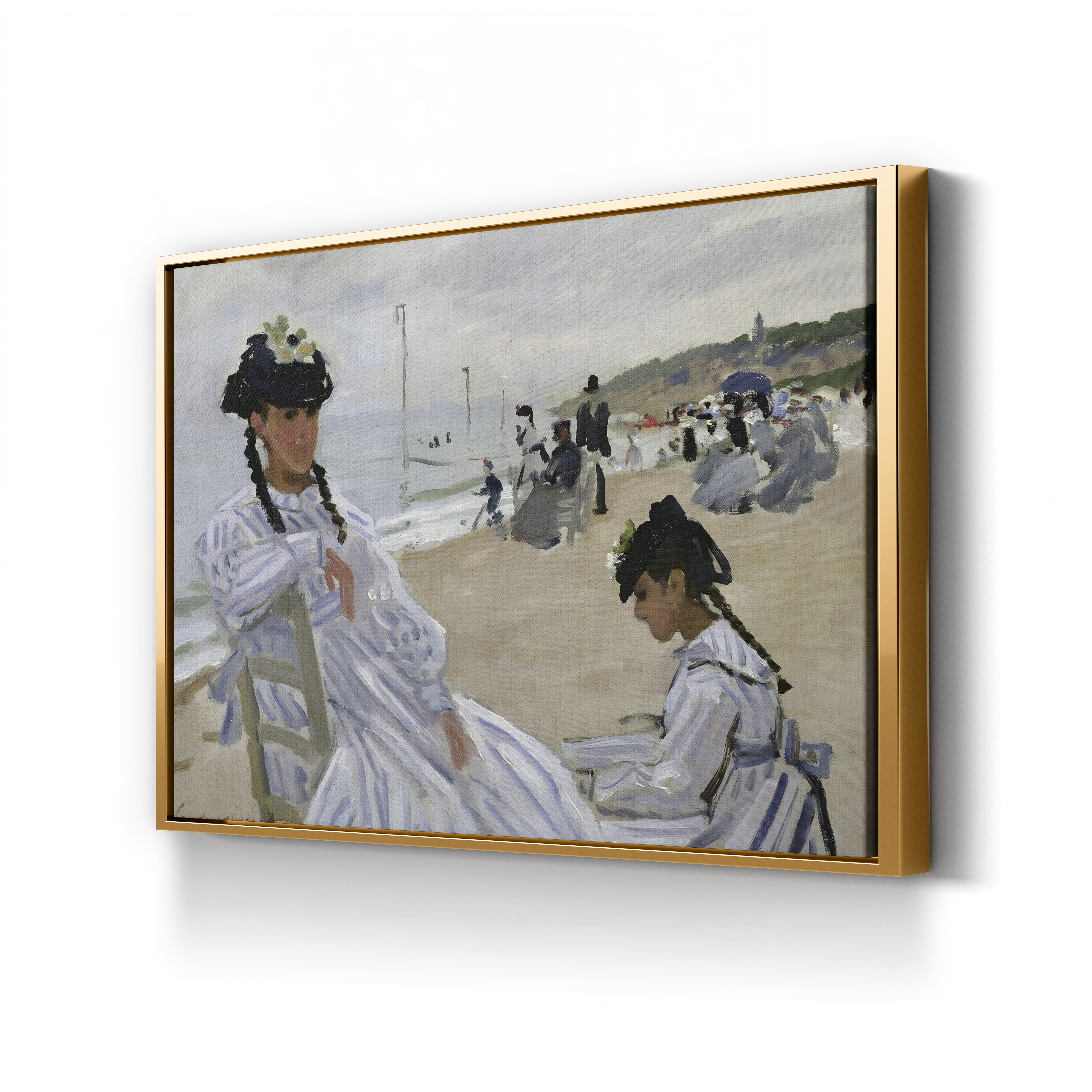 On the Beach at Trouville (Sur la plage à Trouville), 1870 by Claude Monet