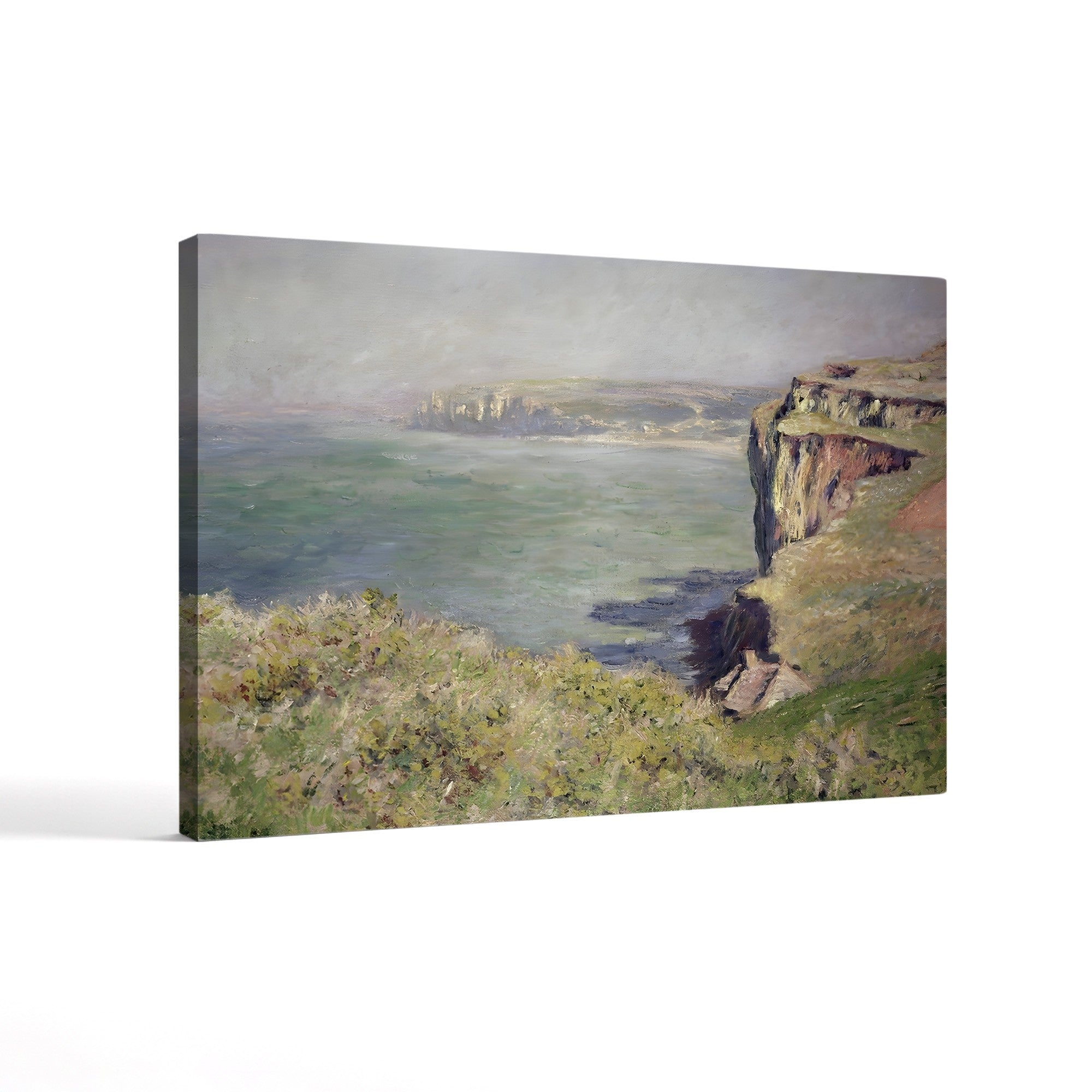 Cliff at Varengeville, 1882 – Claude Monet Wall Art | Impressionist Norman Clifftop Canvas Print