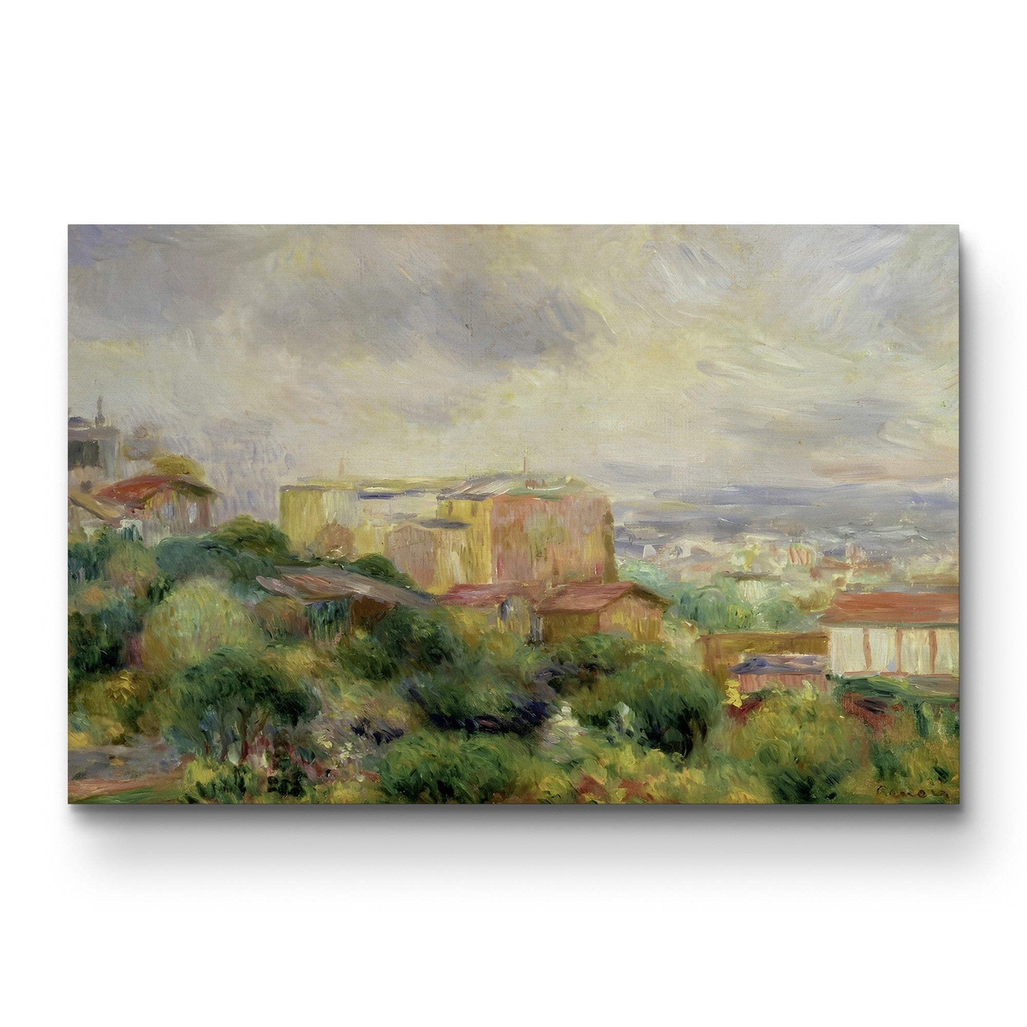 View from Montmartre, 1892 – Pierre-Auguste Renoir Wall Art | Impressionist Paris Canvas Print