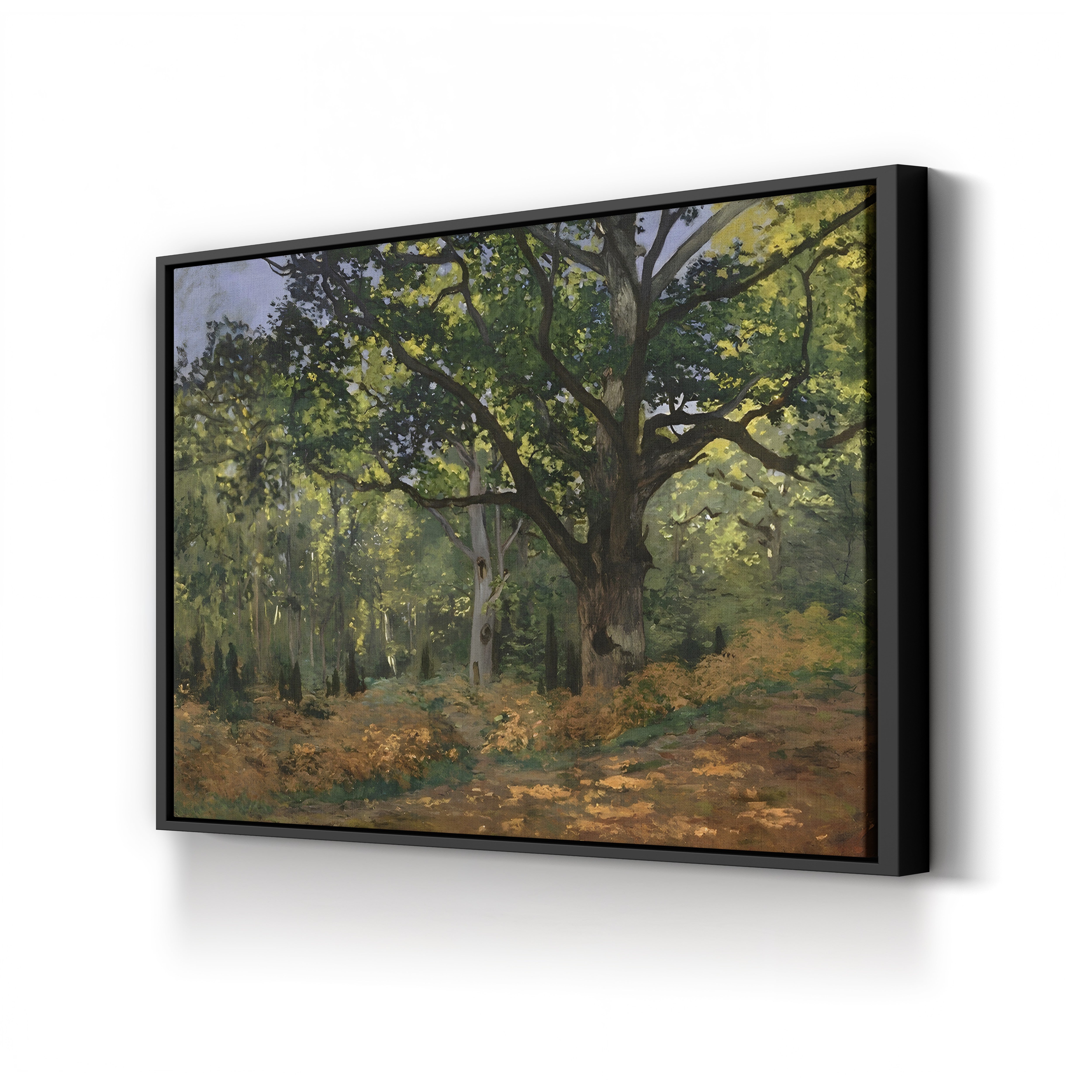 The Bodmer Oak, Fontainebleau Forest (Un chêne au Bas-Bréau, le Bodmer), 1865 by Claude Monet