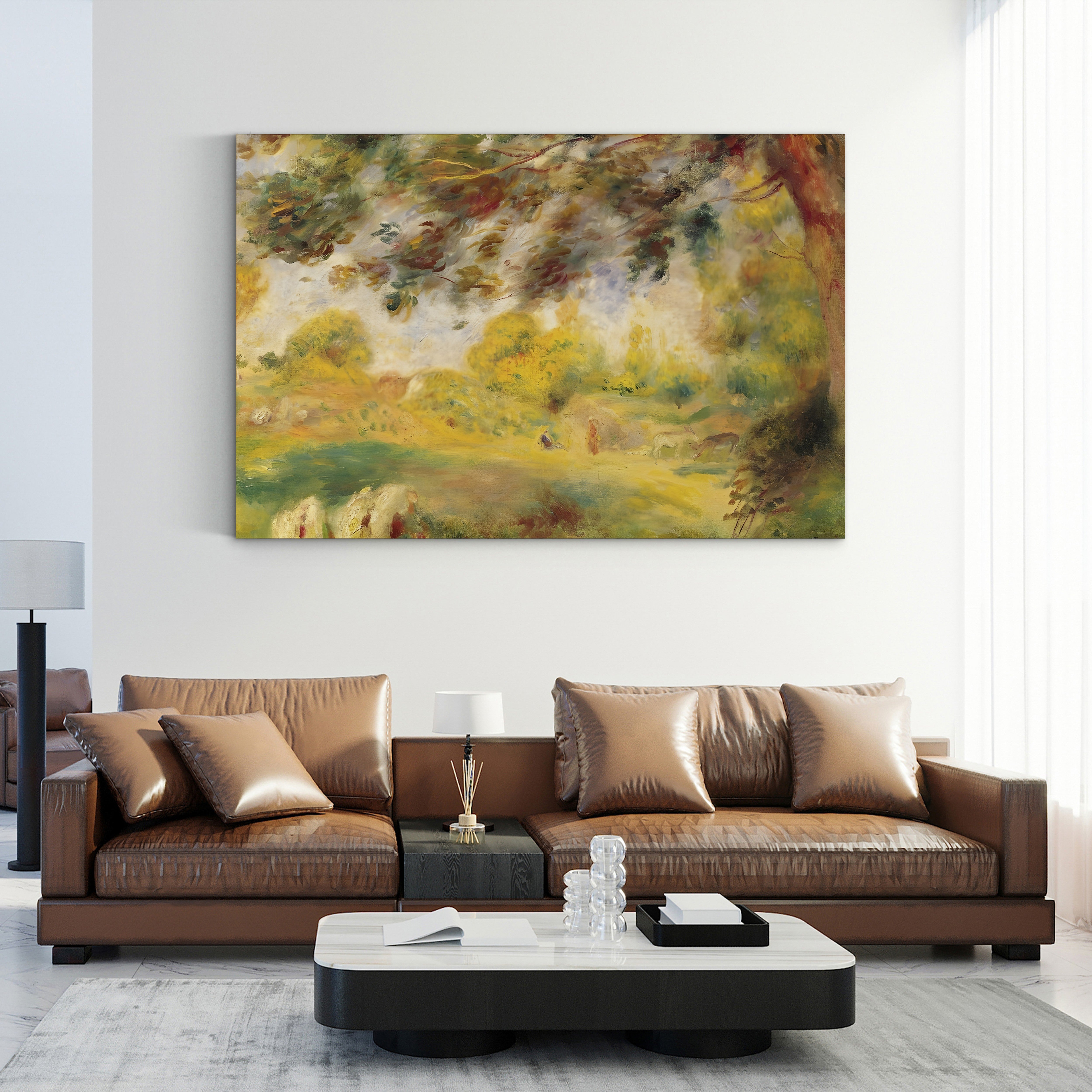 Spring Landscape – Renoir Wall Art | Impressionist Landscape Canvas Print