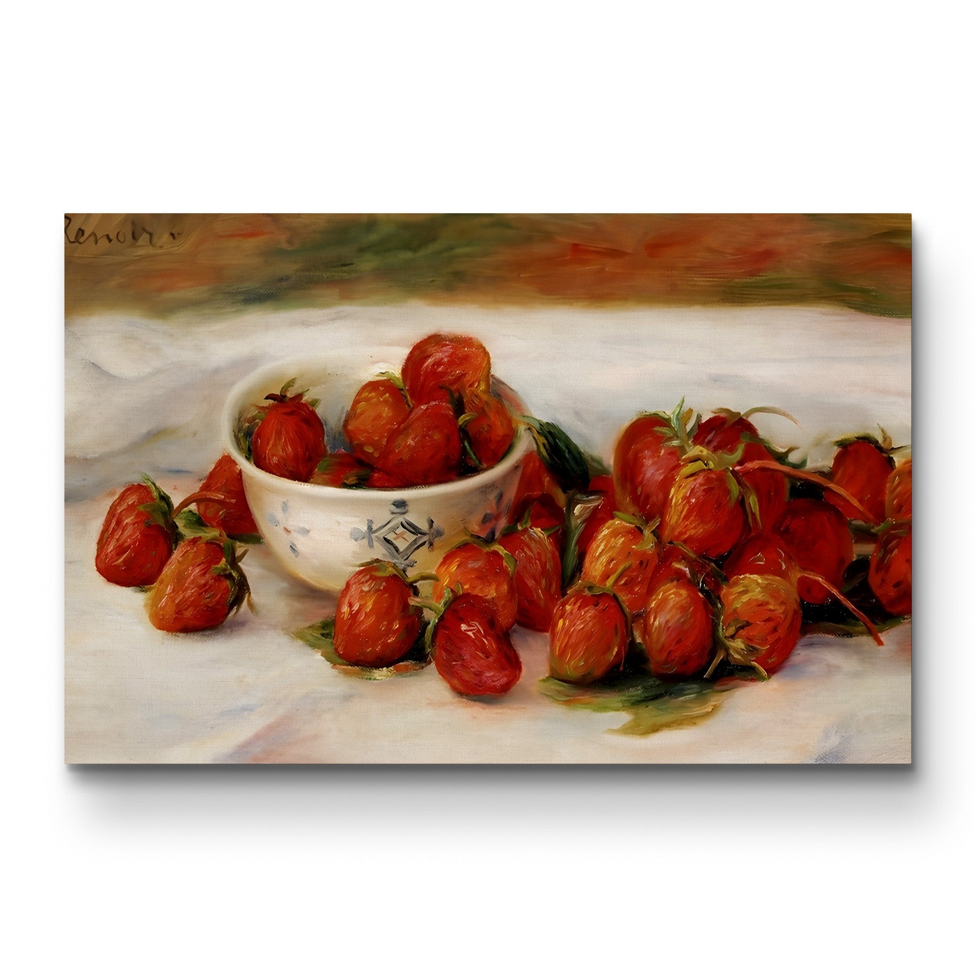 Strawberries – Pierre-Auguste Renoir Wall Art | Impressionist Still Life Canvas Print