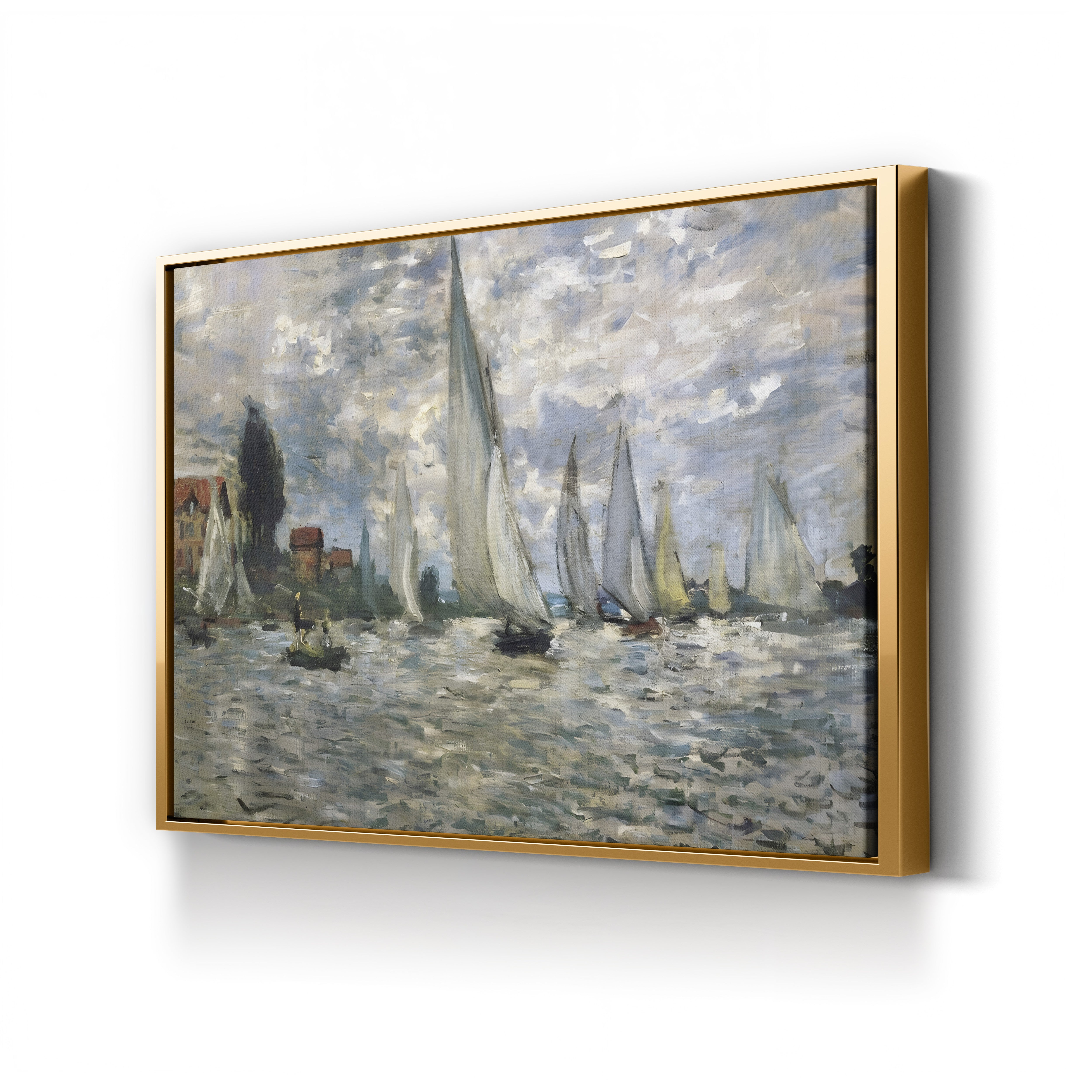 The Boats, Regatta at Argenteuil (Les Barques. Régates à Argenteuil), 1874 by Claude Monet