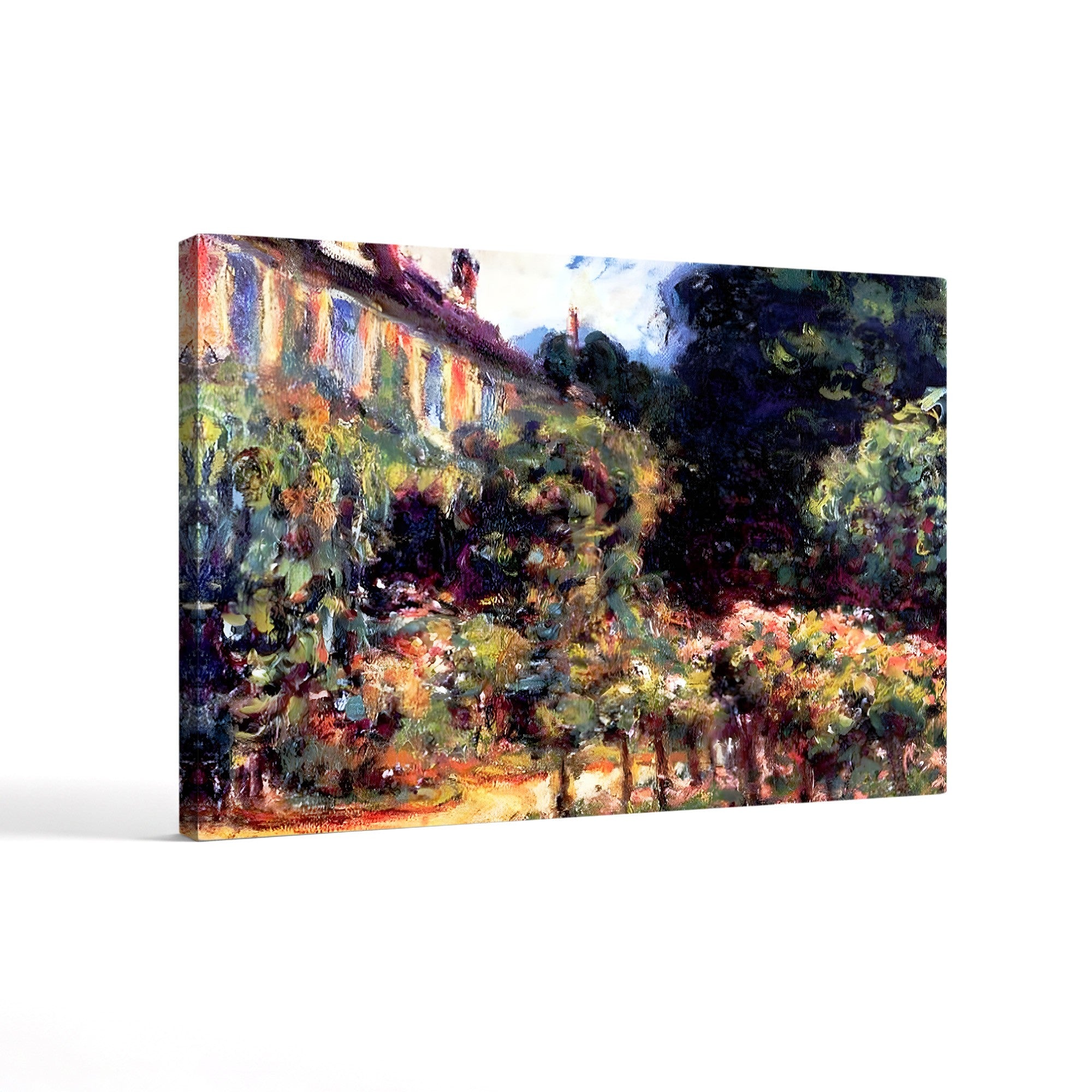 Giverny, the House from the Garden, 1913 – Claude Monet Wall Art | Impressionist Garden Canvas Print