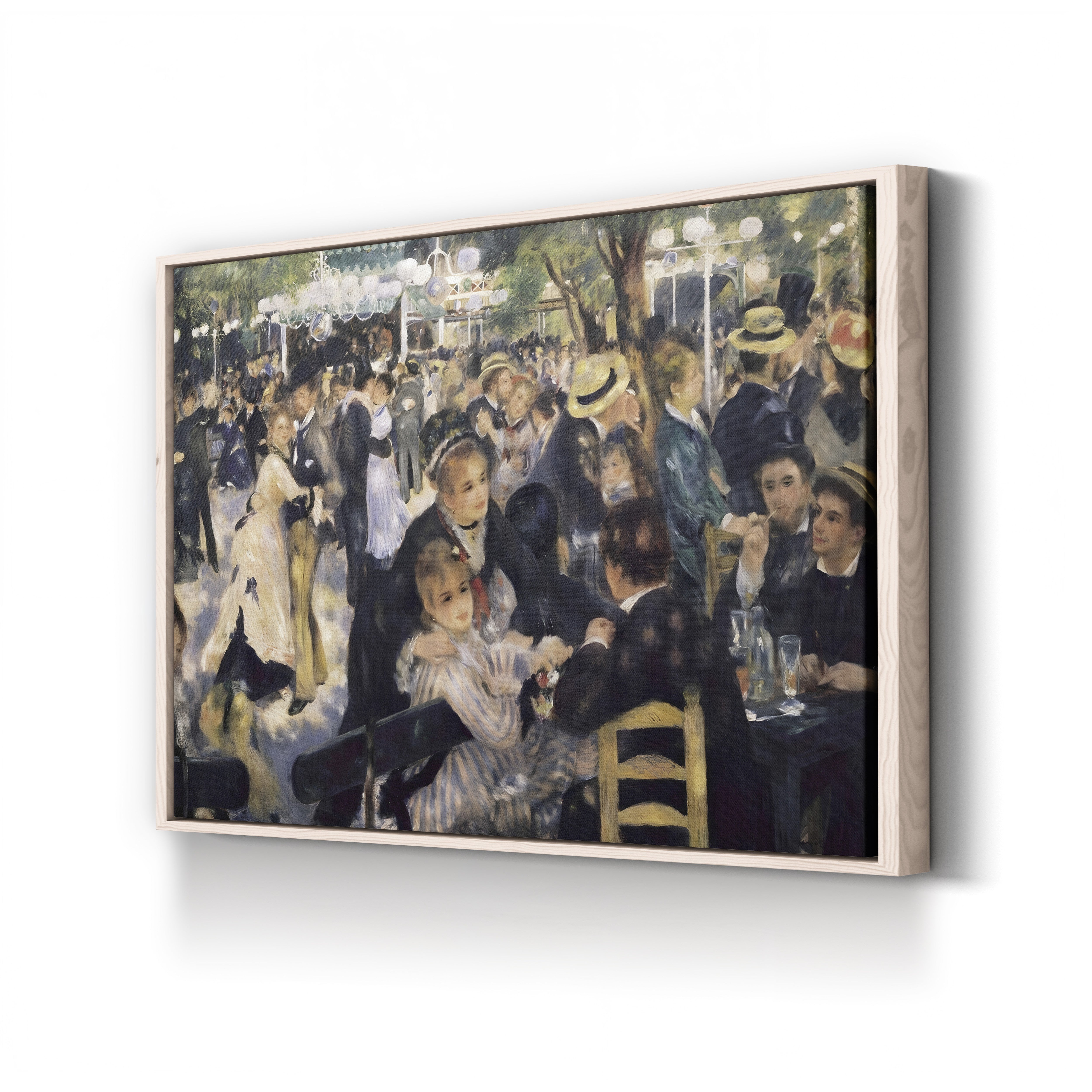 Bal du moulin de la Galette, 1876 – Pierre-Auguste Renoir Wall Art | Impressionist Parisian Canvas Print