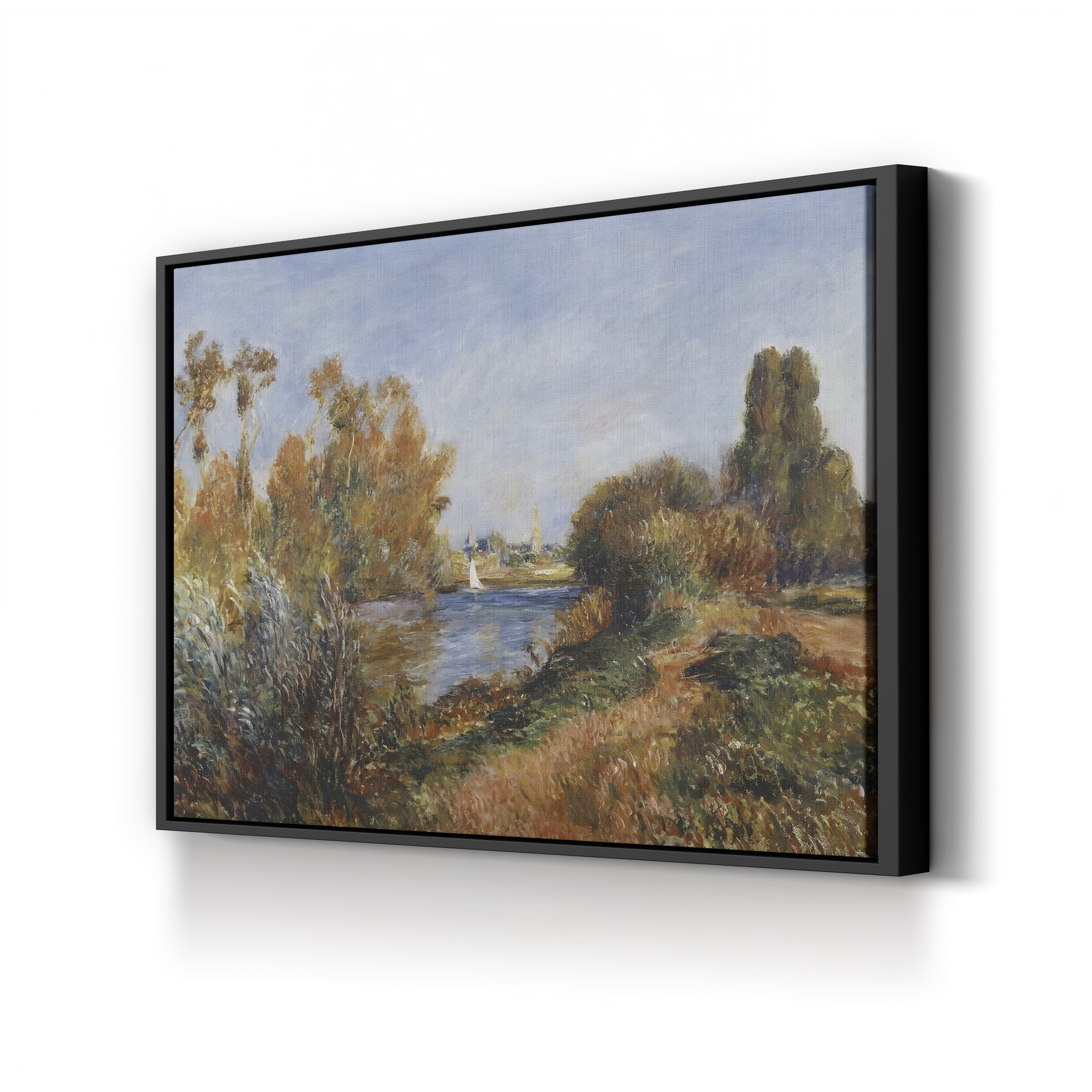 The Seine at Argenteuil, 1888 – Pierre-Auguste Renoir Wall Art | Impressionist River Canvas Print