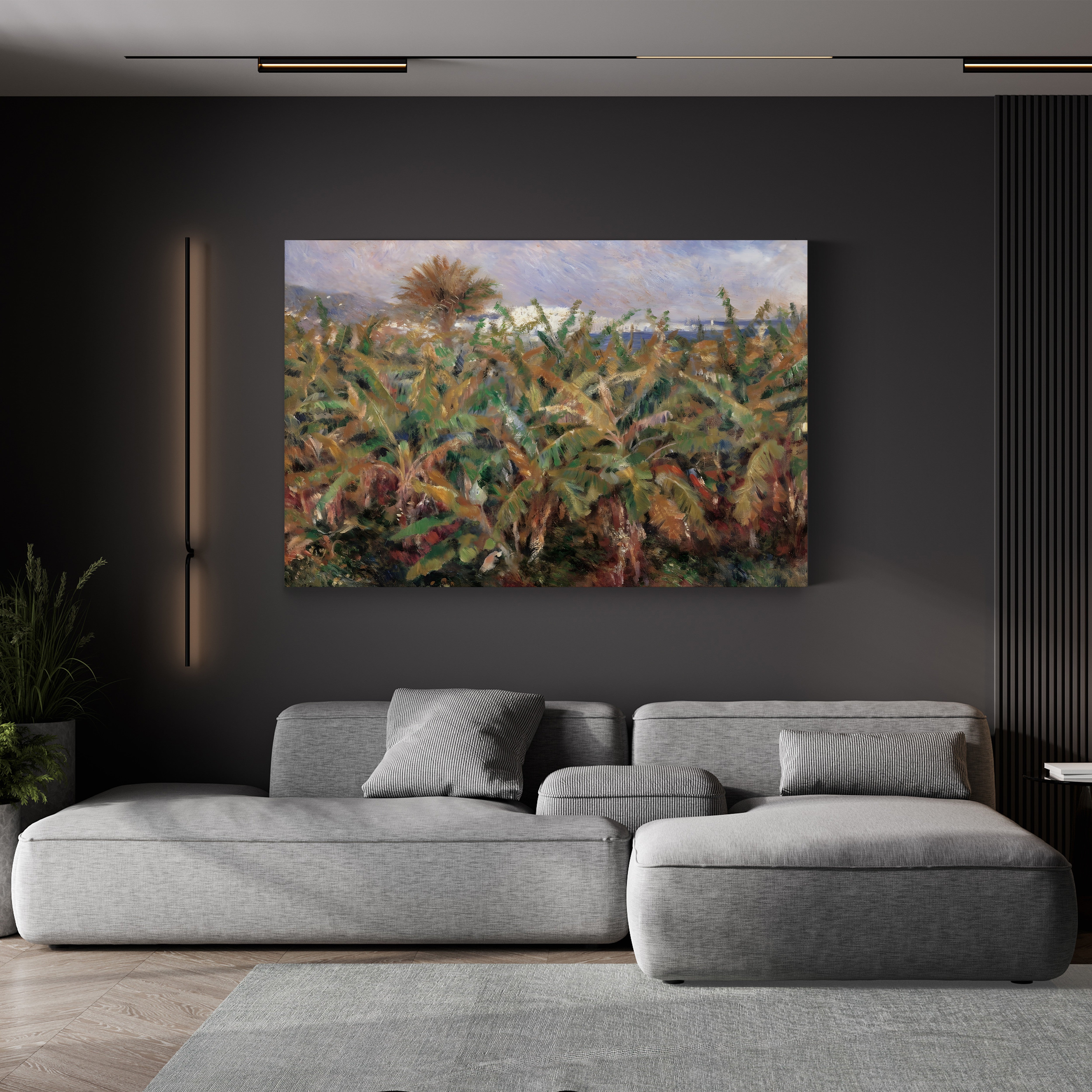 Field of Banana Trees, 1881 (Musée d'Orsay) – Pierre-Auguste Renoir Wall Art | Impressionist Tropical Canvas Print