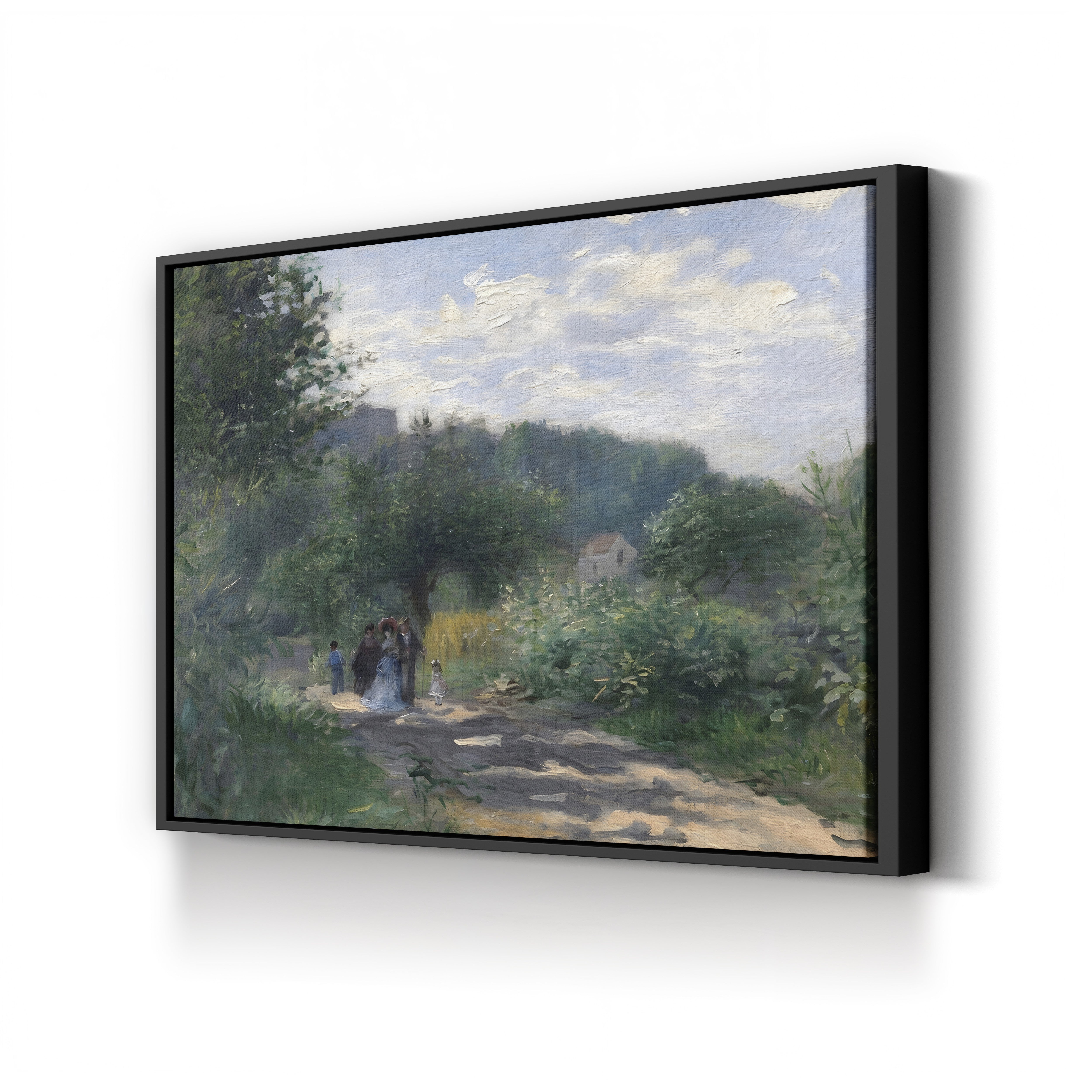 A Road in Louveciennes – Pierre-Auguste Renoir Wall Art | Impressionist Landscape Canvas Print