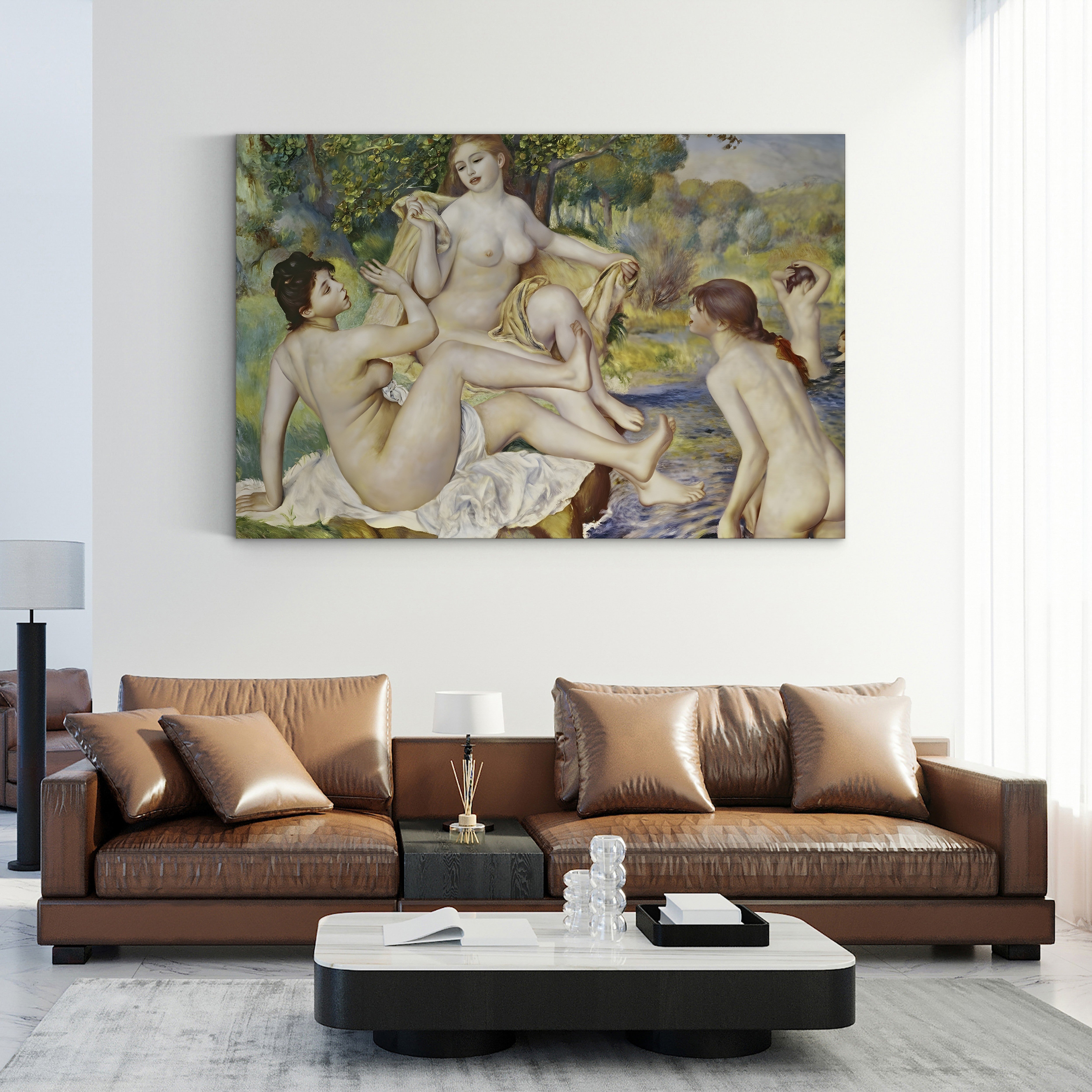 The Bathers, 1887 – Pierre-Auguste Renoir Wall Art | Classical Impressionist Canvas Print