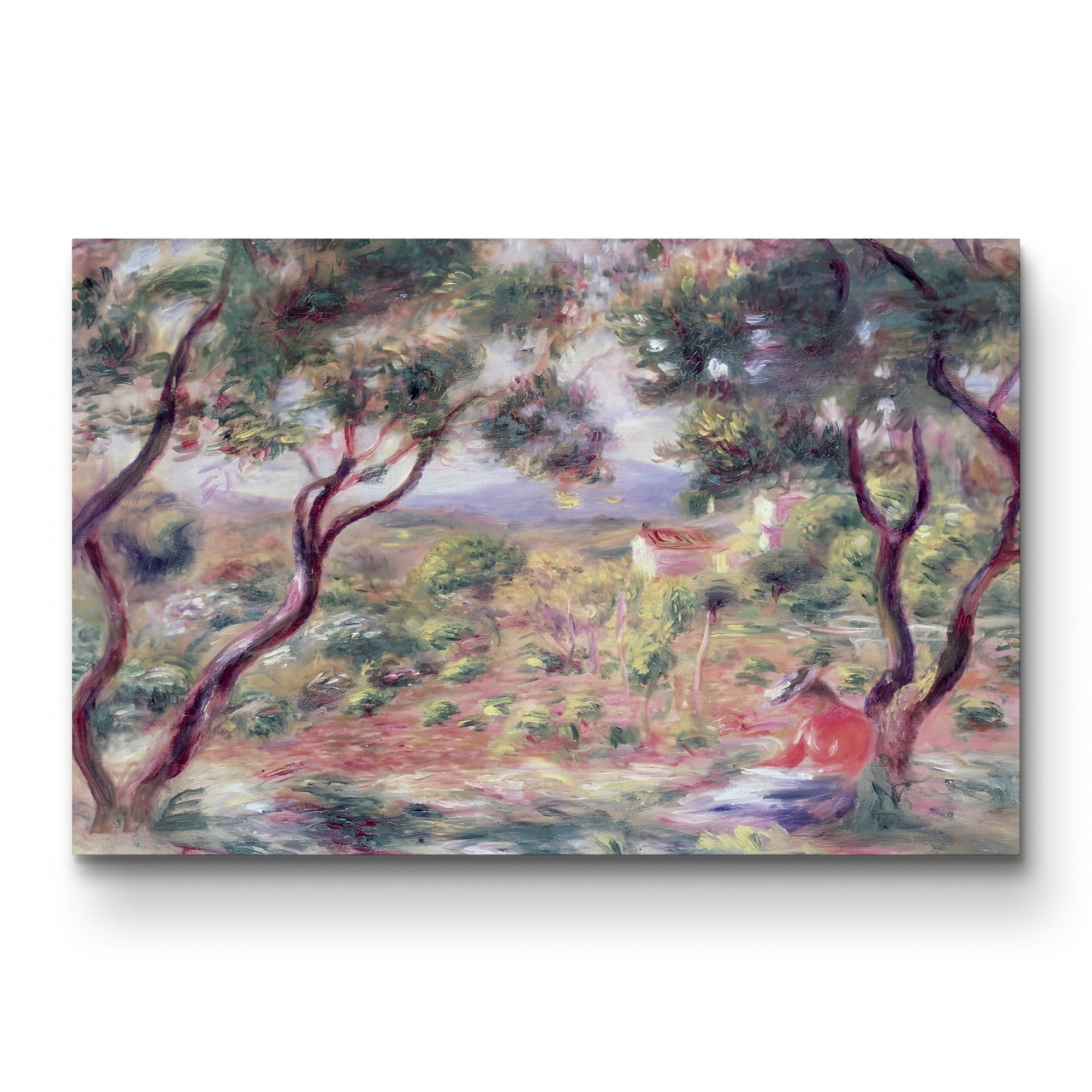 The Vines at Cagnes, 1906 – Pierre-Auguste Renoir Wall Art | Impressionist Landscape Canvas Print