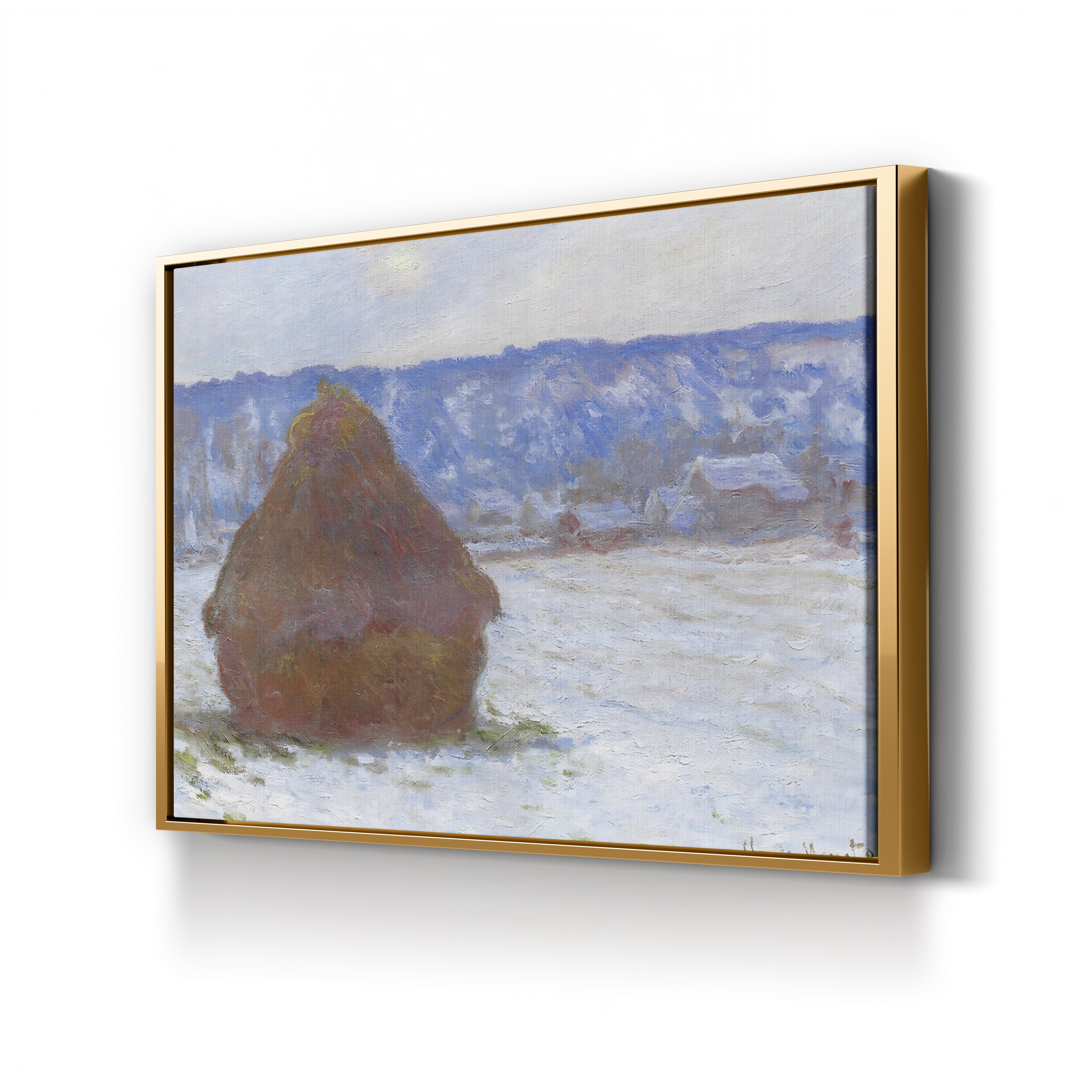 Stack of Wheat, Snow Effect, Overcast Day (Meule, effet de neige, temps couvert), 1890-91 by Claude Monet