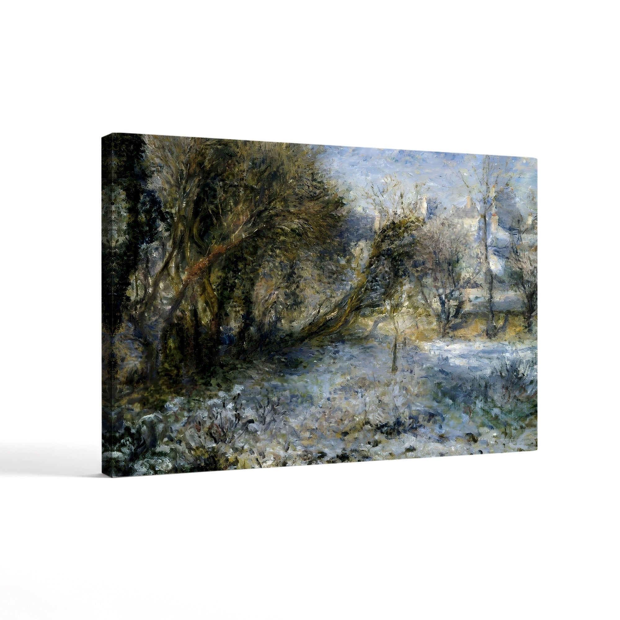 Snowy Landscape, c.1875 – Renoir Wall Art | Impressionist Winter Canvas Print
