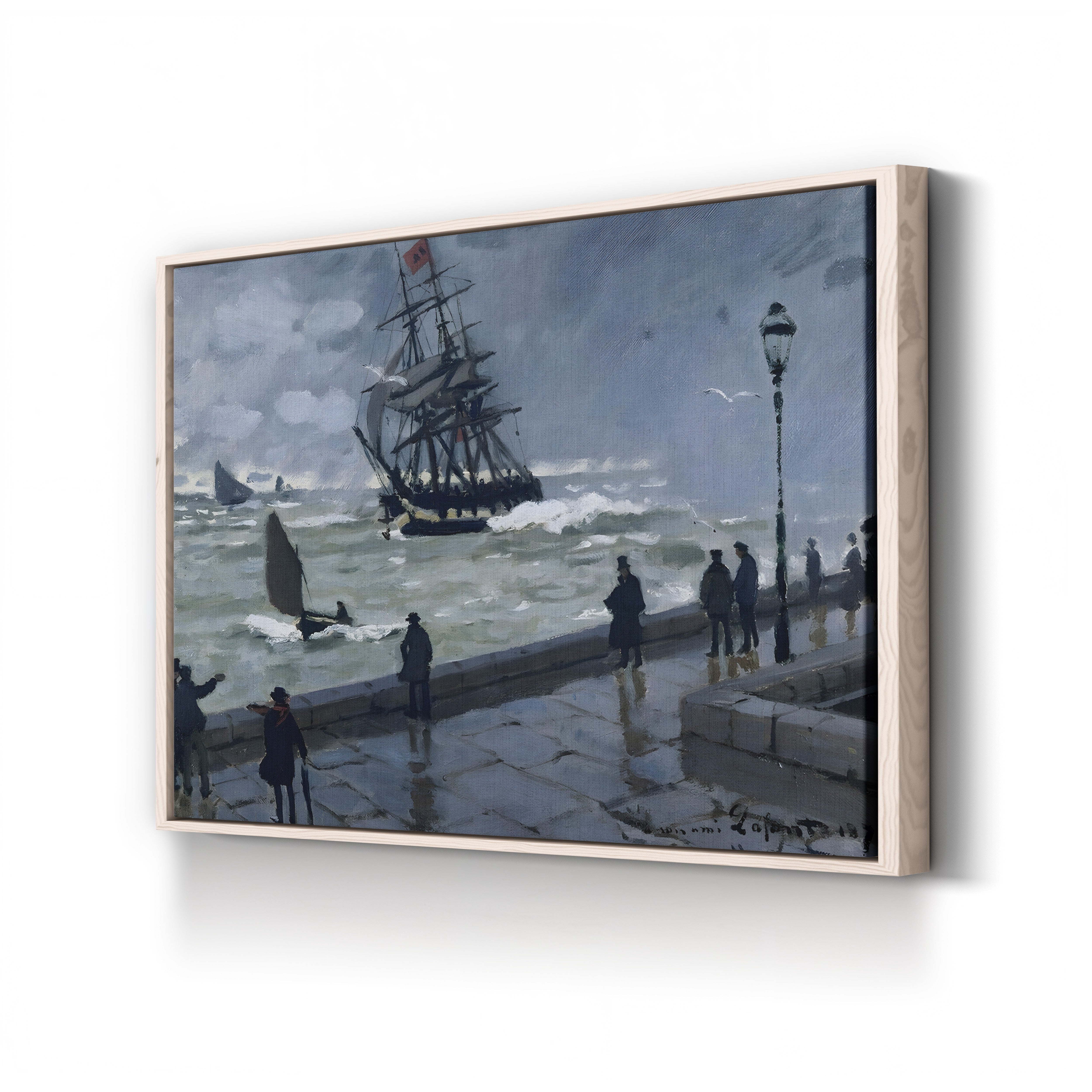 The Jetty at Le Havre, Bad Weather (La Jetée du Havre par mauvais temps), 1870 by Claude Monet