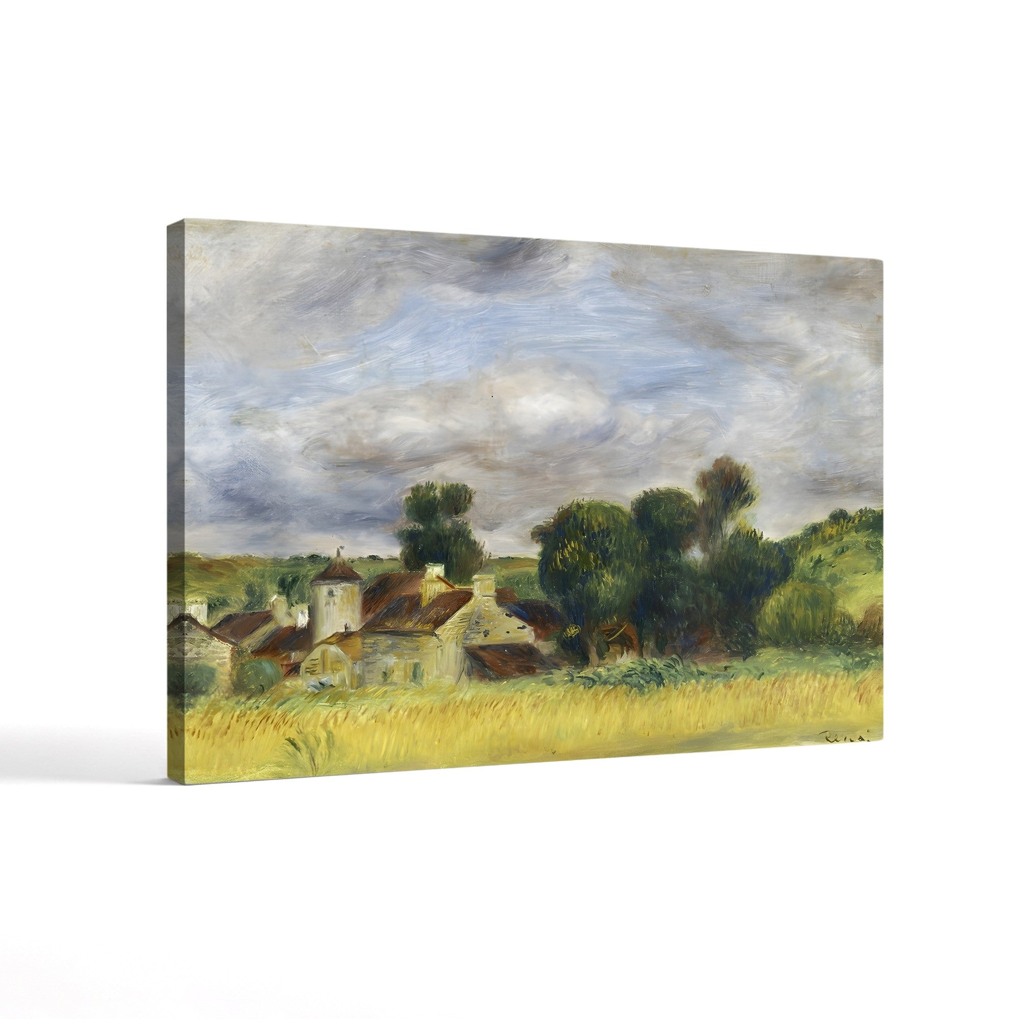 Brittany Countryside, 1892 – Pierre-Auguste Renoir Wall Art | Impressionist Landscape Canvas Print