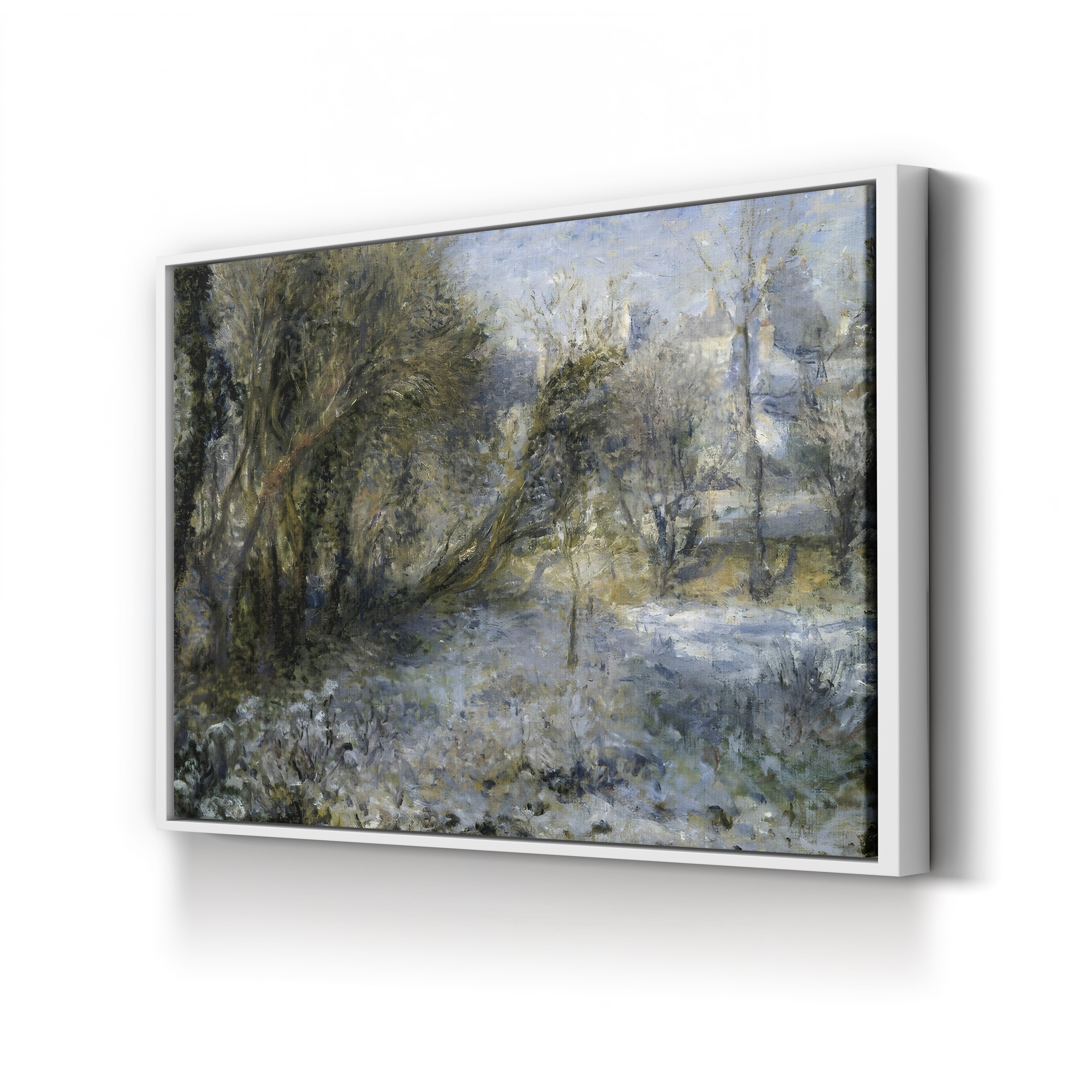 Snowy Landscape, c.1875 – Renoir Wall Art | Impressionist Winter Canvas Print