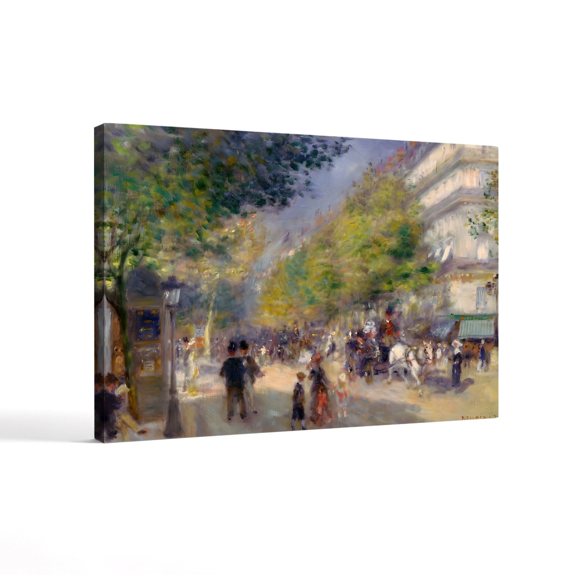 The Boulevards, 1875 – Pierre-Auguste Renoir Wall Art | Impressionist Paris Canvas Print