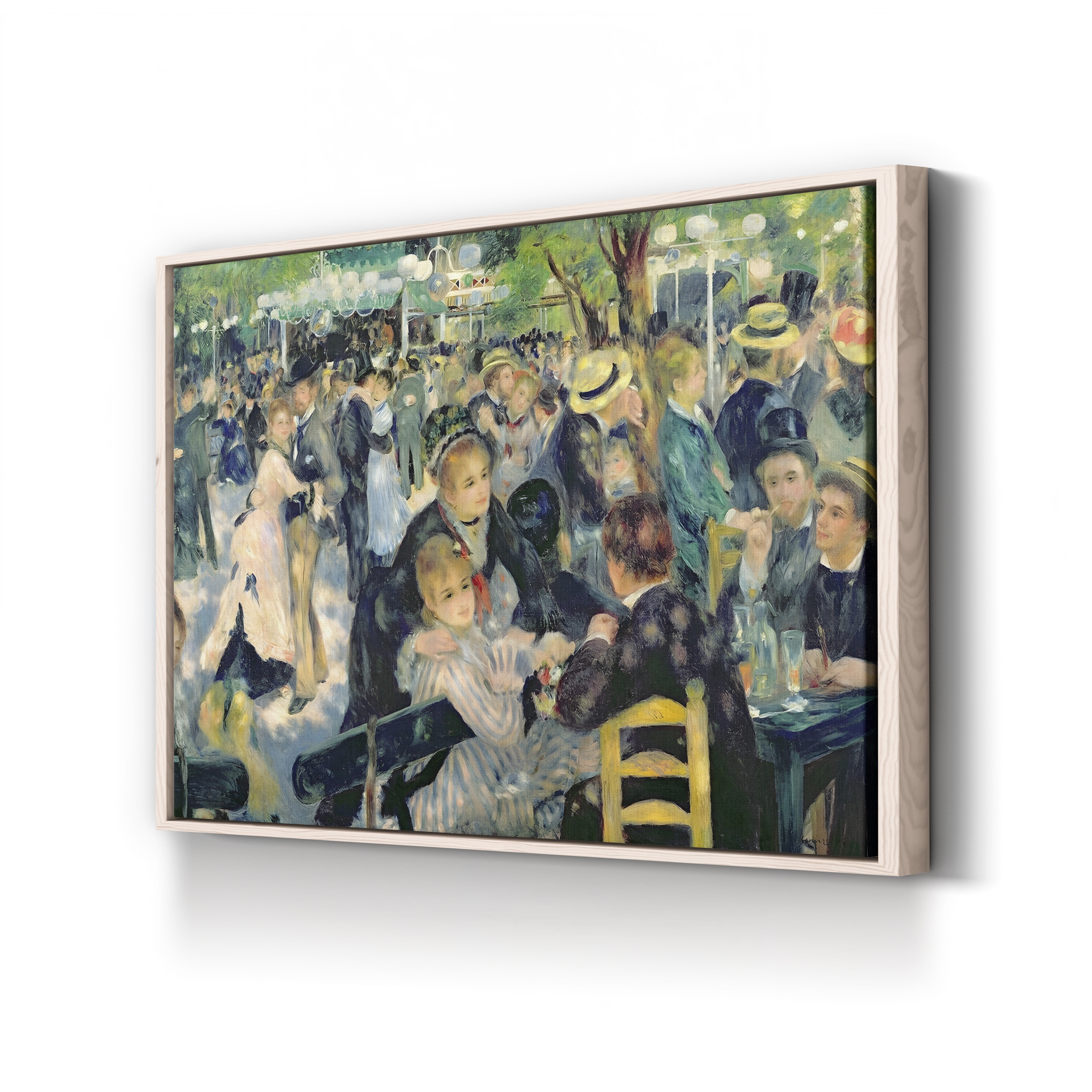 Bal du moulin de la Galette, 1876 – Pierre-Auguste Renoir Wall Art | Impressionist Parisian Canvas Print