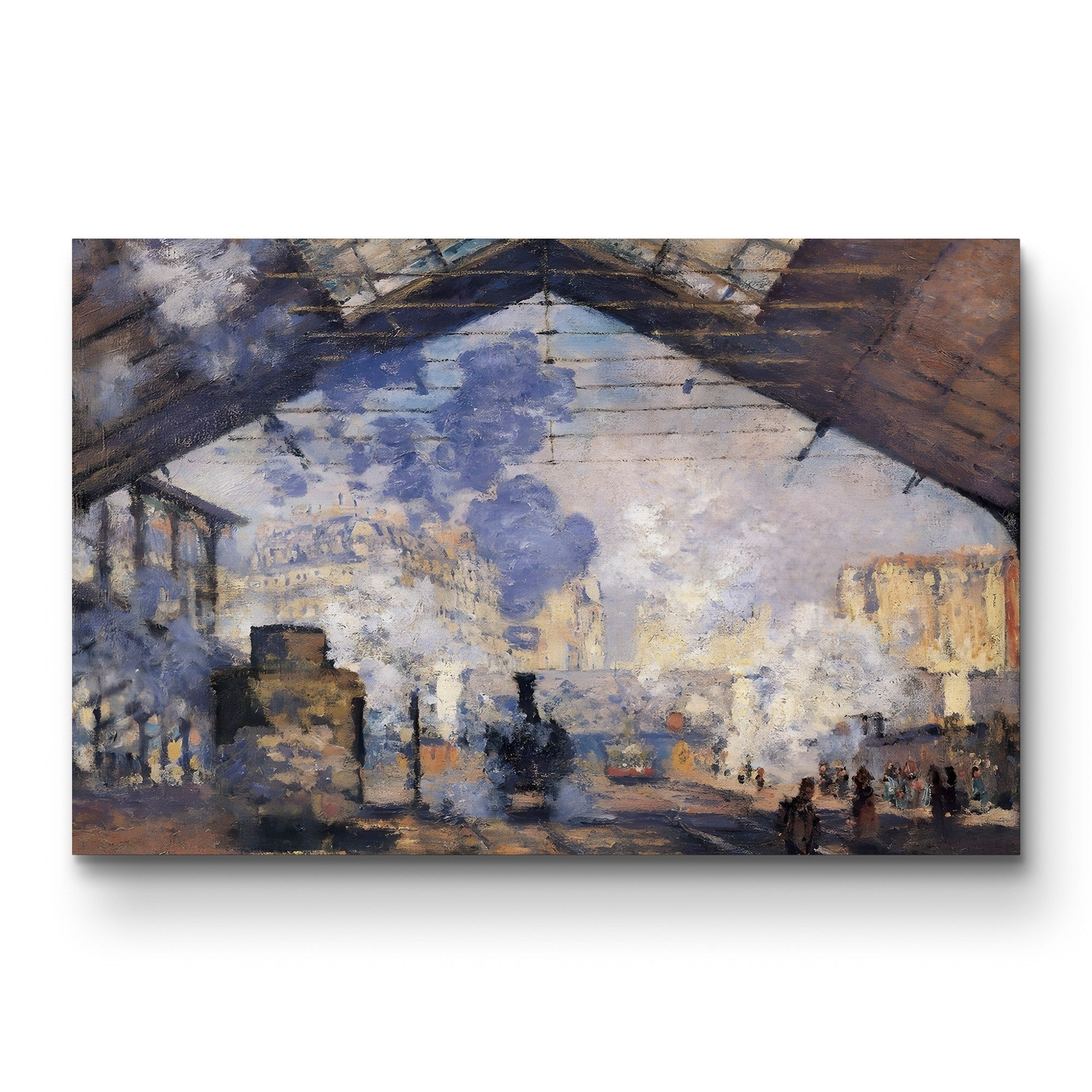 La Gare Saint-Lazare – Claude Monet Wall Art | Impressionist Railway Station Canvas Print