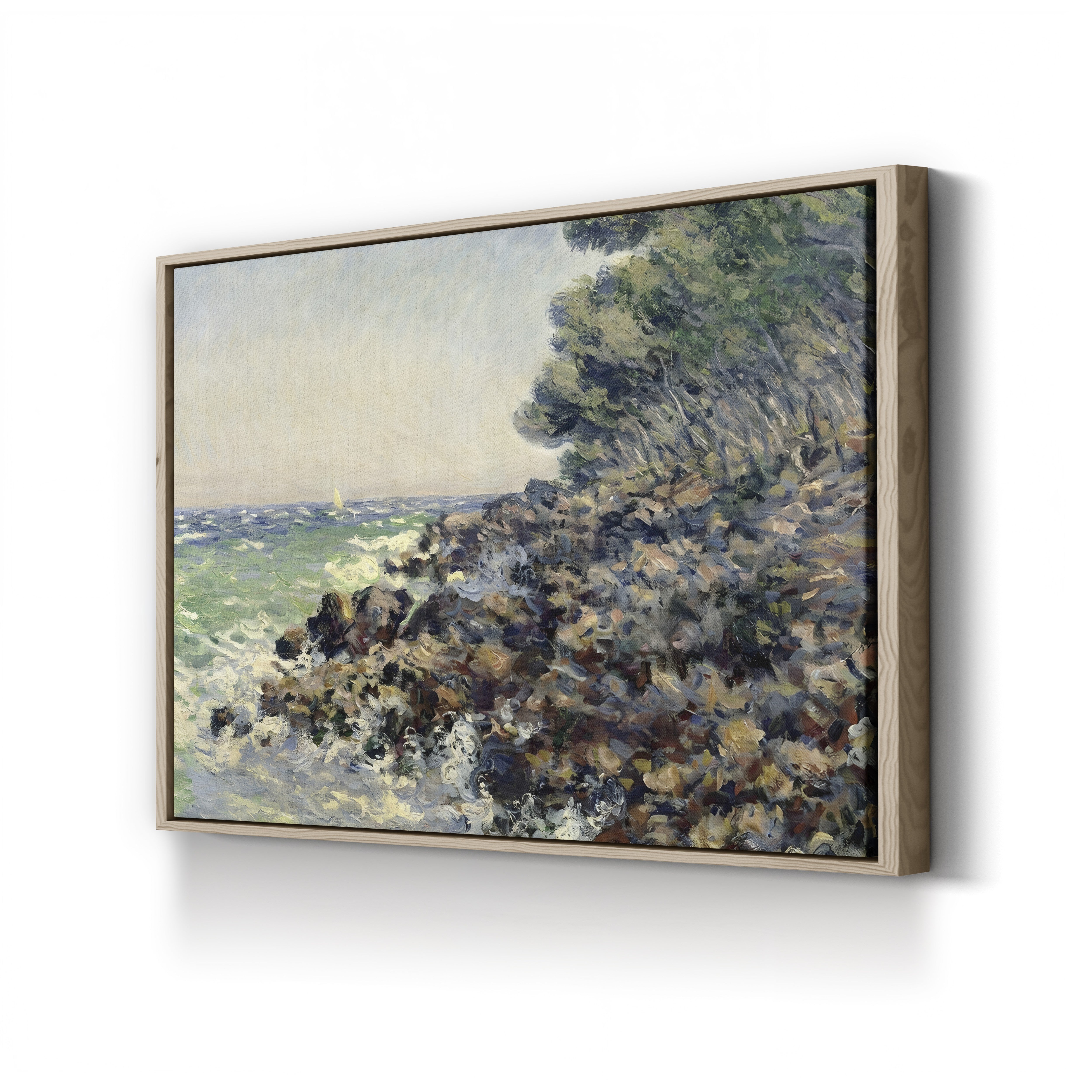 Cap Martin, 1884 – Claude Monet Wall Art | Impressionist Mediterranean Coast Canvas Print