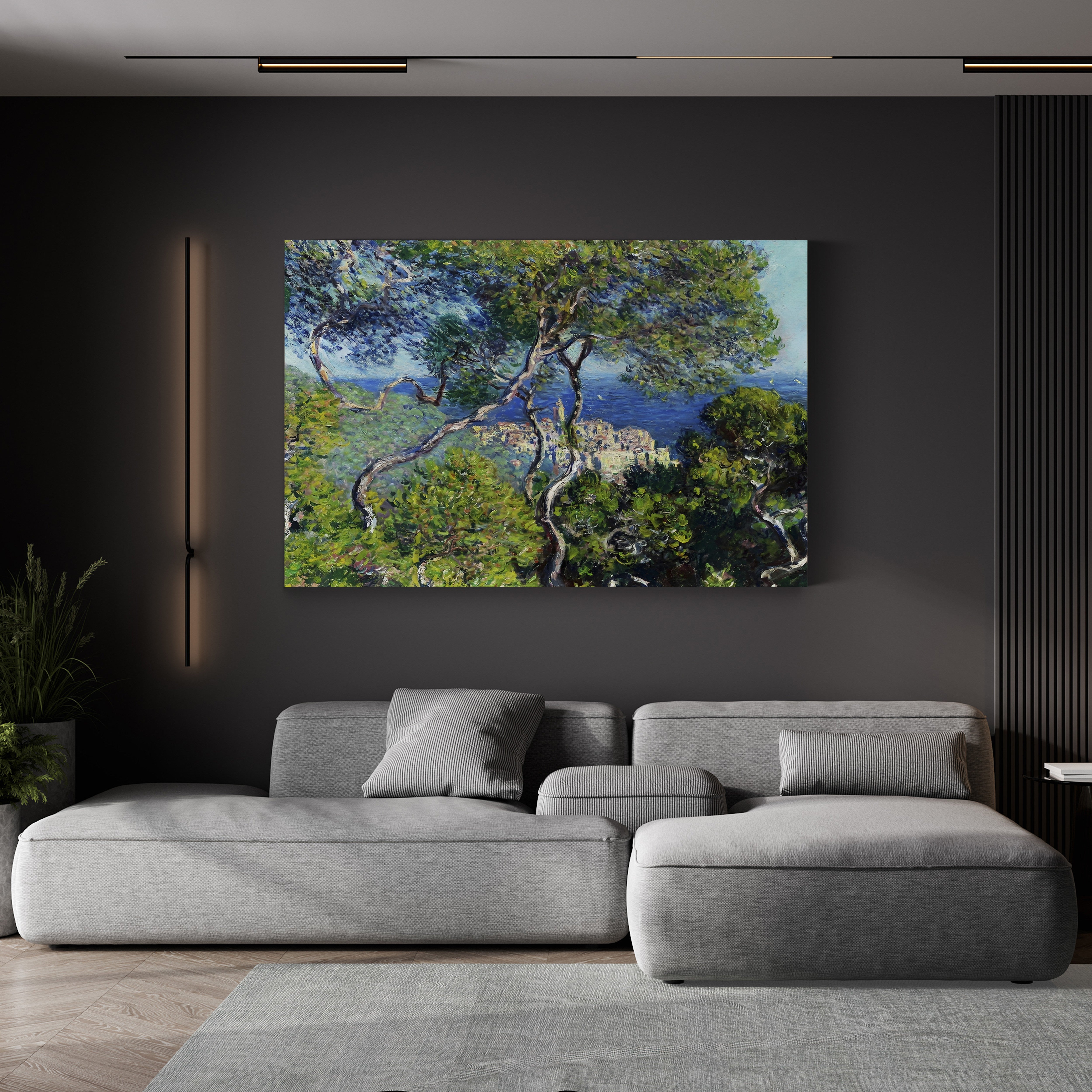 Bordighera – Claude Monet Wall Art | Impressionist Italian Riviera Canvas Print